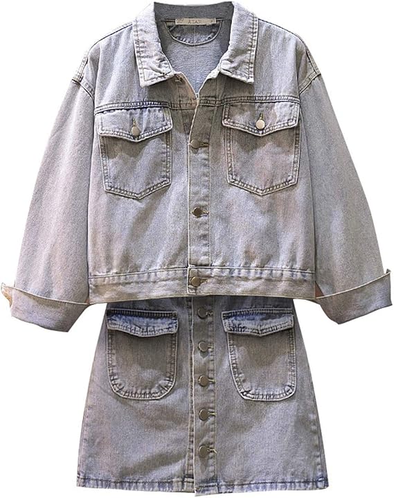 Amazon 大きいサイズ レディース デニムセットアップ ｇジャン デニムスカート 上下セット Ll 3l 4l 5l 6l ブルー Ll スカート 通販