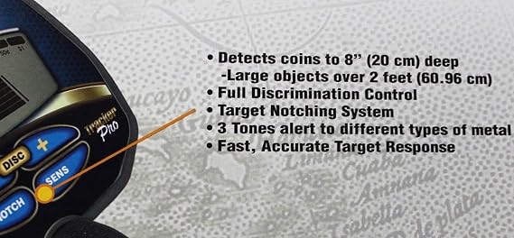 Bounty Hunter Tracker PRO Adjustable Metal Detector w/LCD Target ID