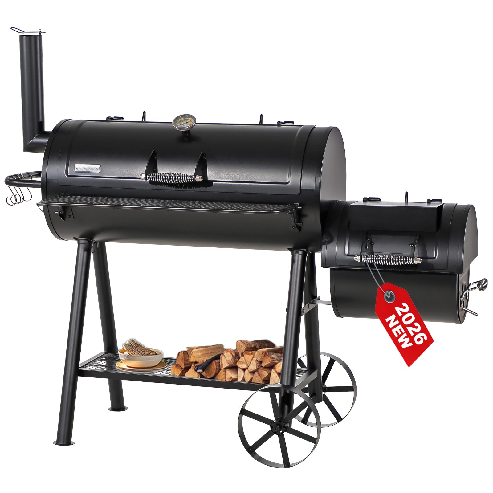 GREEN PARTY Offset Smoker