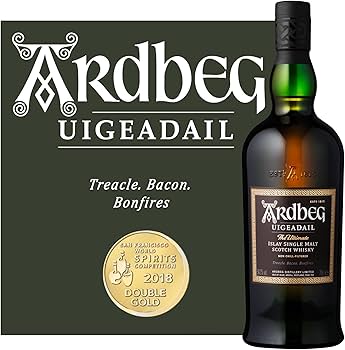 Ardbeg Uigeadail, Islay Single Malt Scotch Whisky, Peaty & Smokey