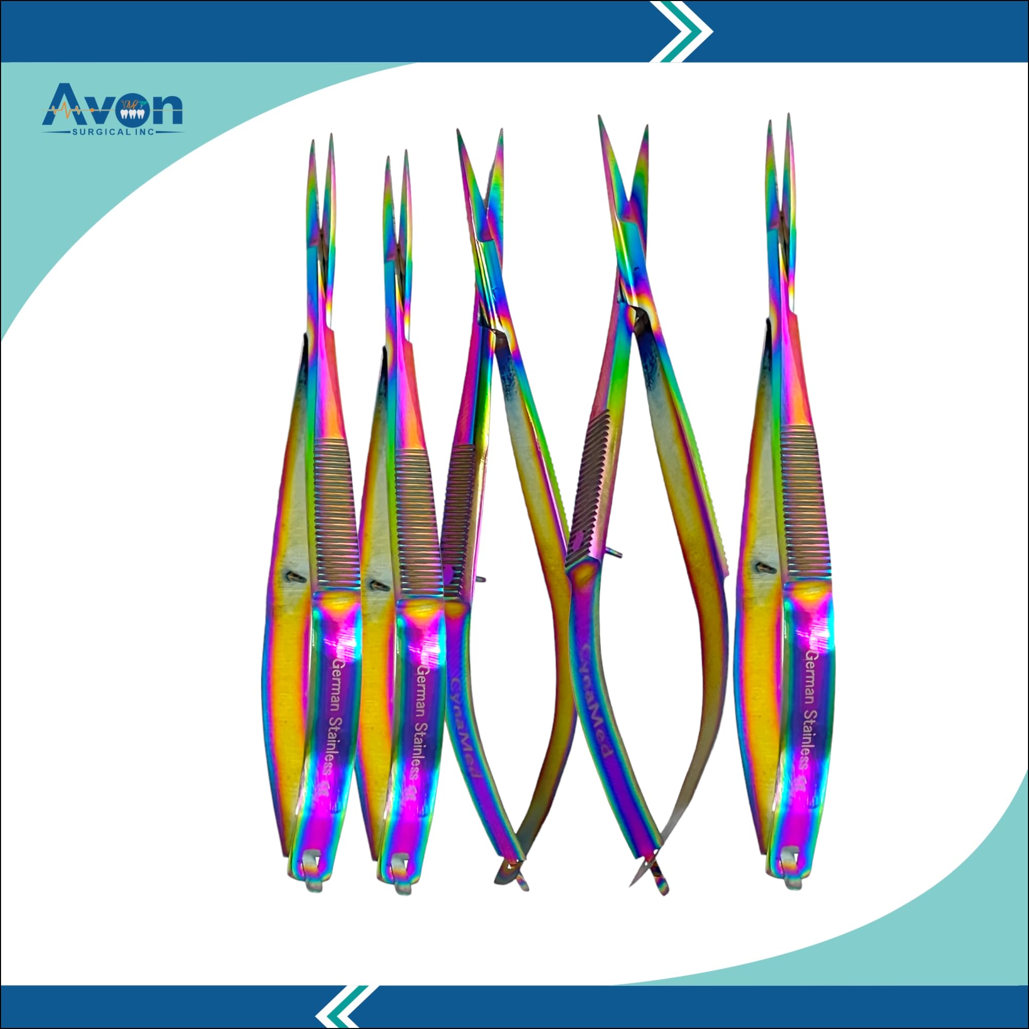 5 Count | Straight Castroviejo Scissors 5