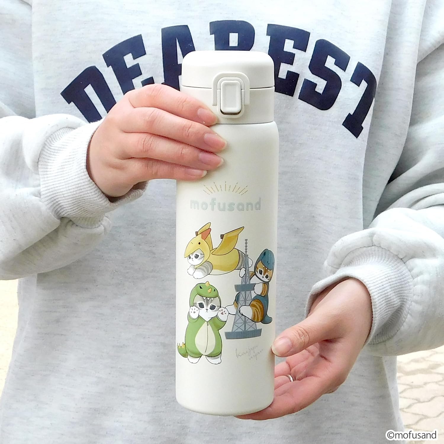 Amazon | モフサンド 水筒 直飲み ステンレス ワンプッシュ