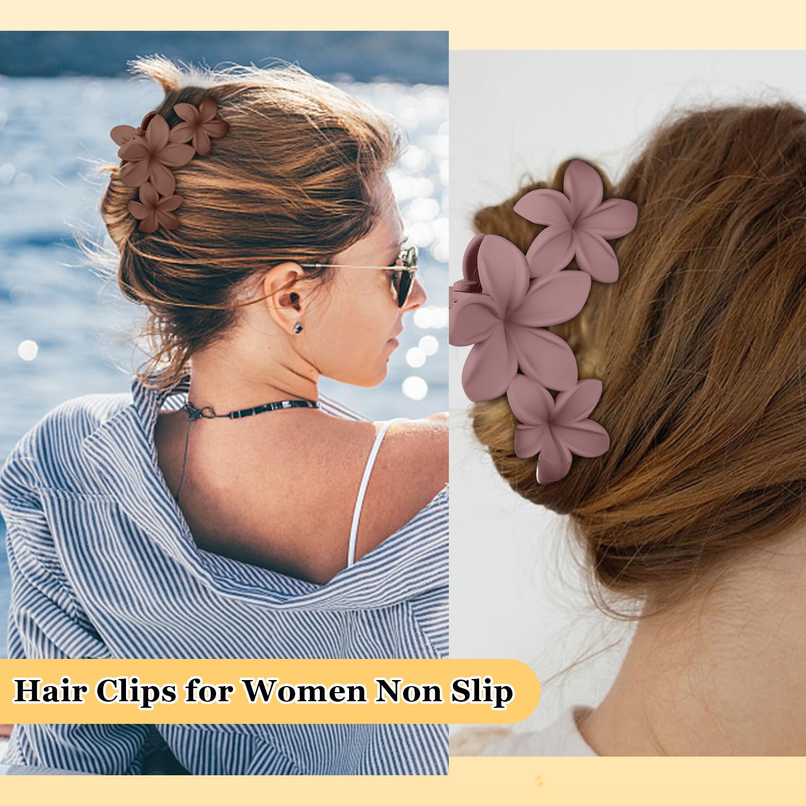Ondder Fermagli per capelli a forma di fiore per donne