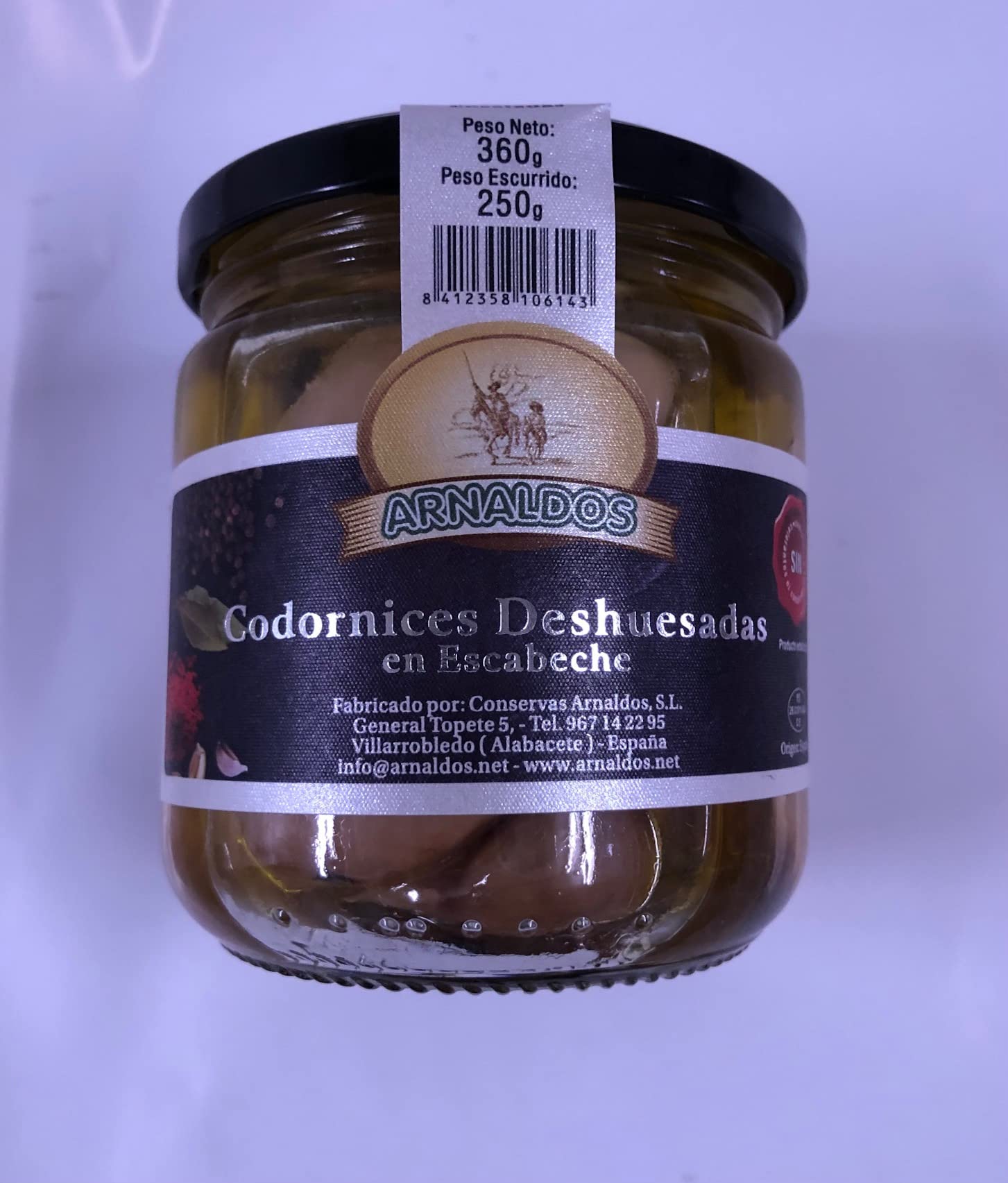 Codornices Deshuesadas en Escabeche 360 g