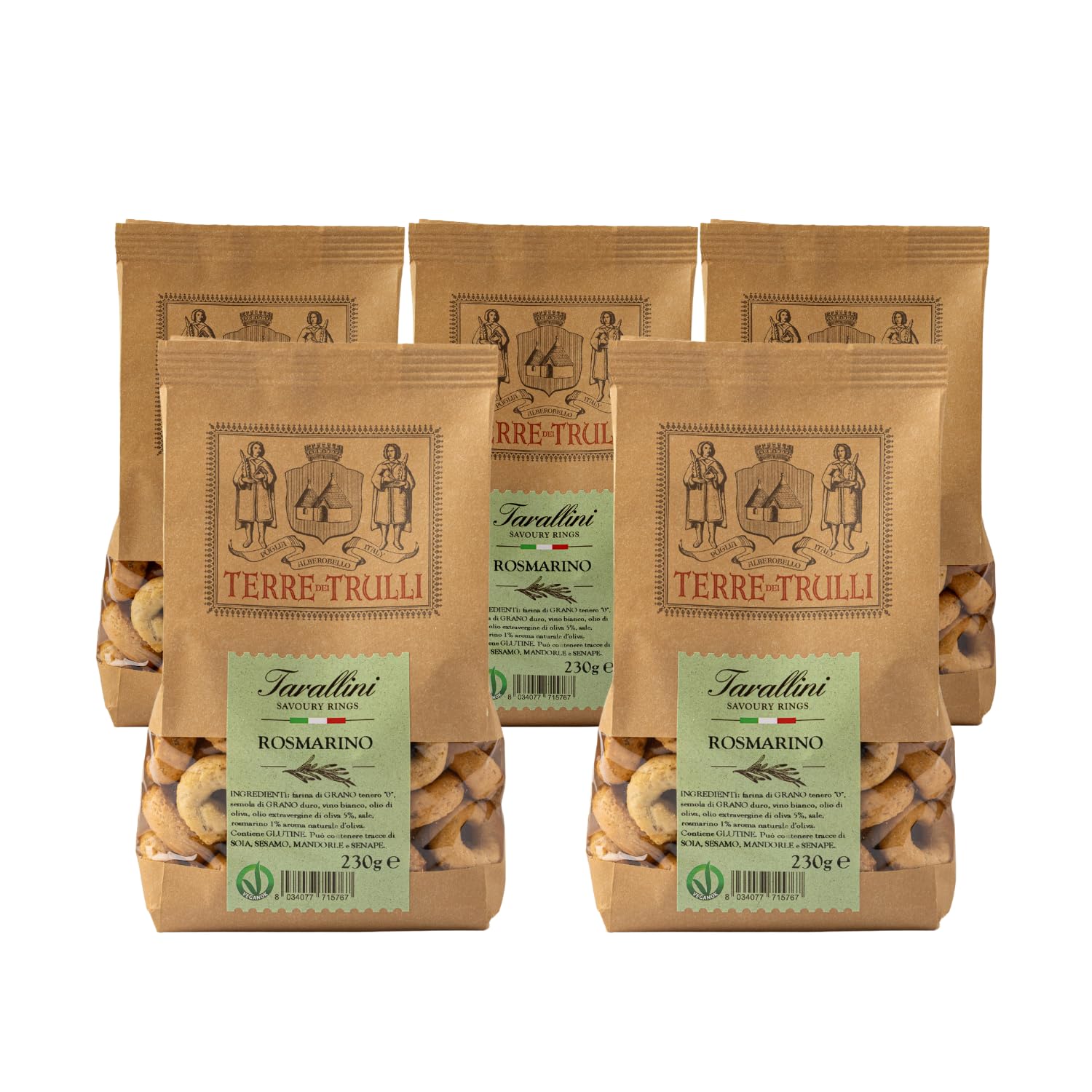 Tarallini de Apulia con Romero 5 x 230g