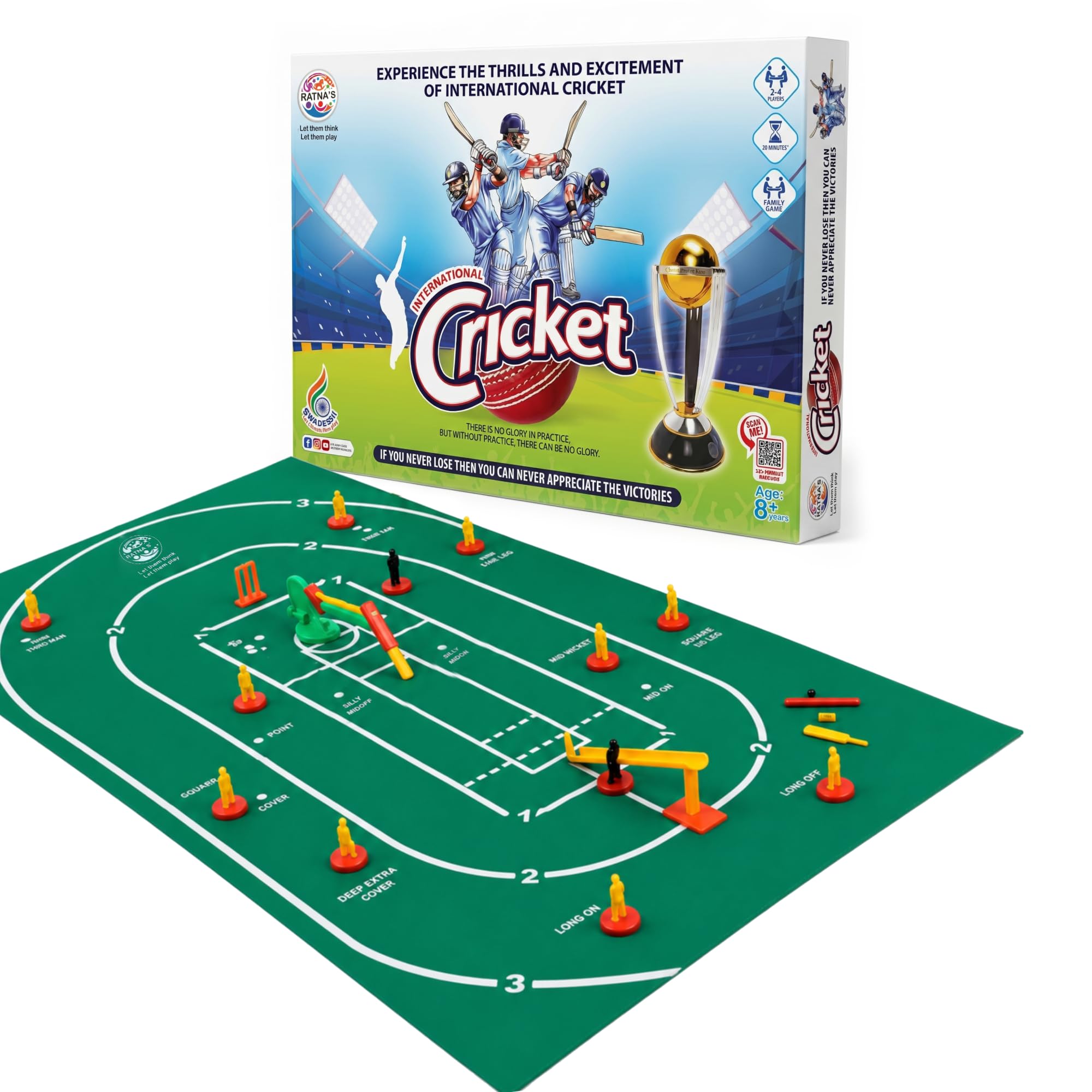 TOYZTREND Indoor International Cricket Board Game for Kids (Multicolour)-image-9