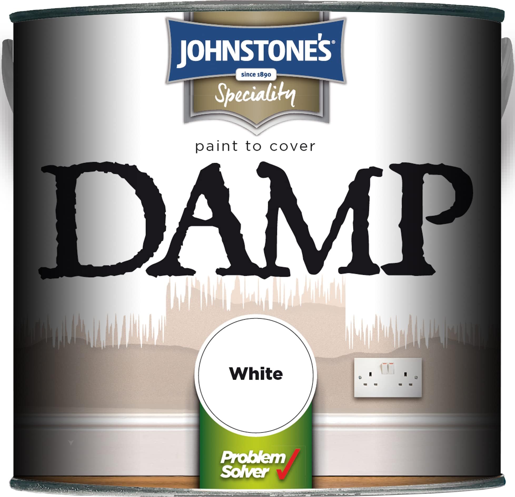 Johnstones Specialty Paints Damp Proof Paint White 750ml by Johnstone's