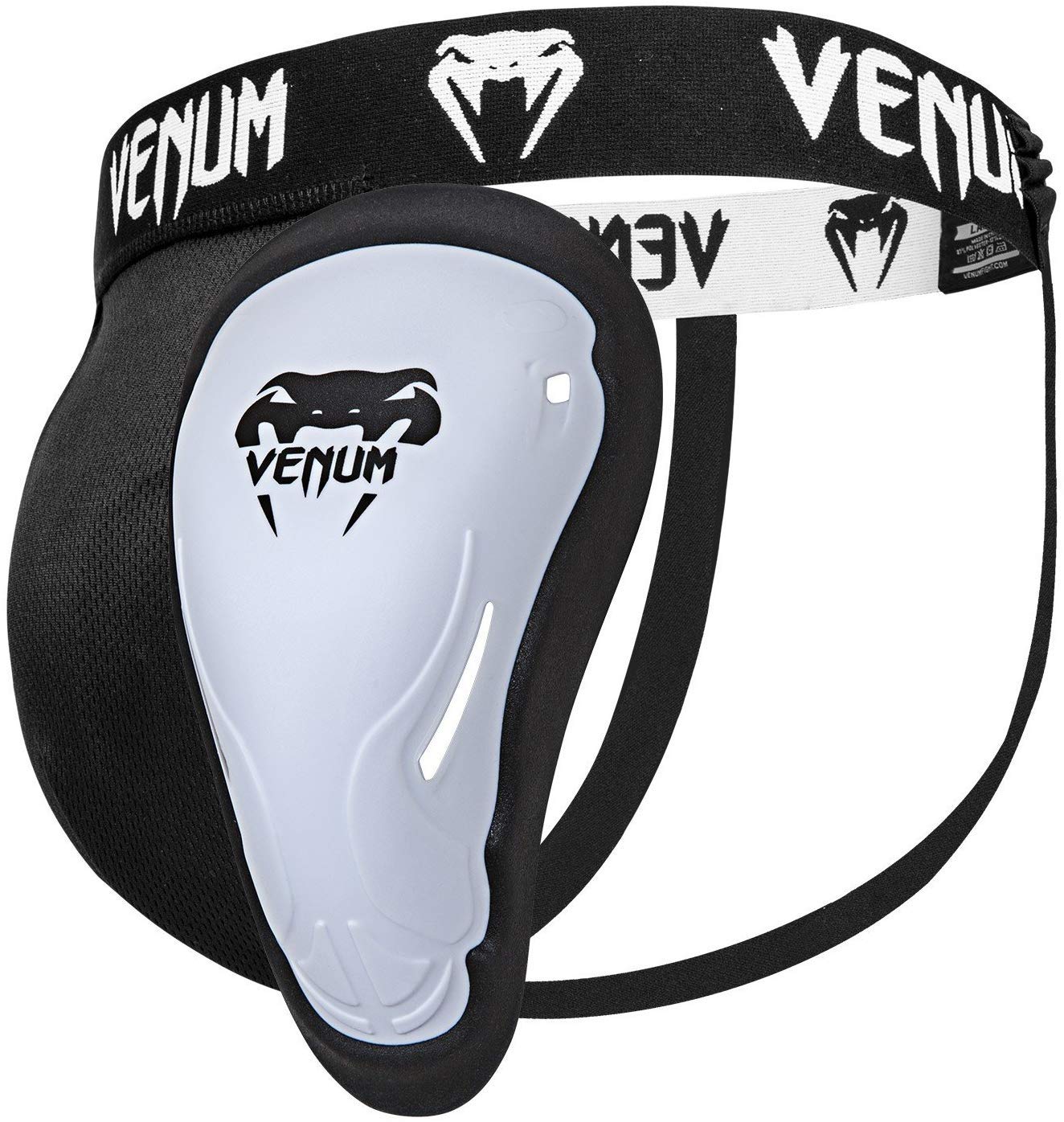 Venum Challenger Coquille et Porte Coquille Homme -Noir (Blanc) - M & Kontact Bande Mixte Adulte, Noir, 4 m