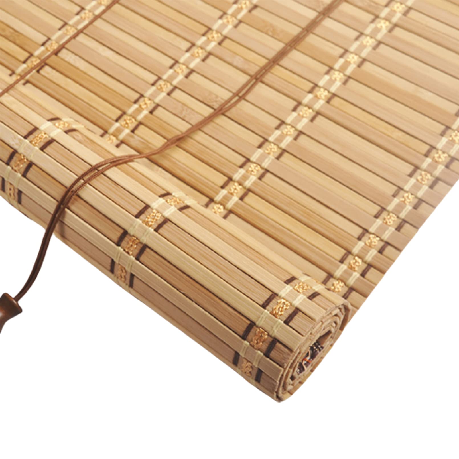 X1NGFU Natural Bamboo Window Roller Blind,Light Filtering Roman Blinds,Sunshade Heat Insulation-Bamboo Door Curtain,Privacy Partition Decoration,Breathable/Healthy,Customizable (50x60cm/20x24in)