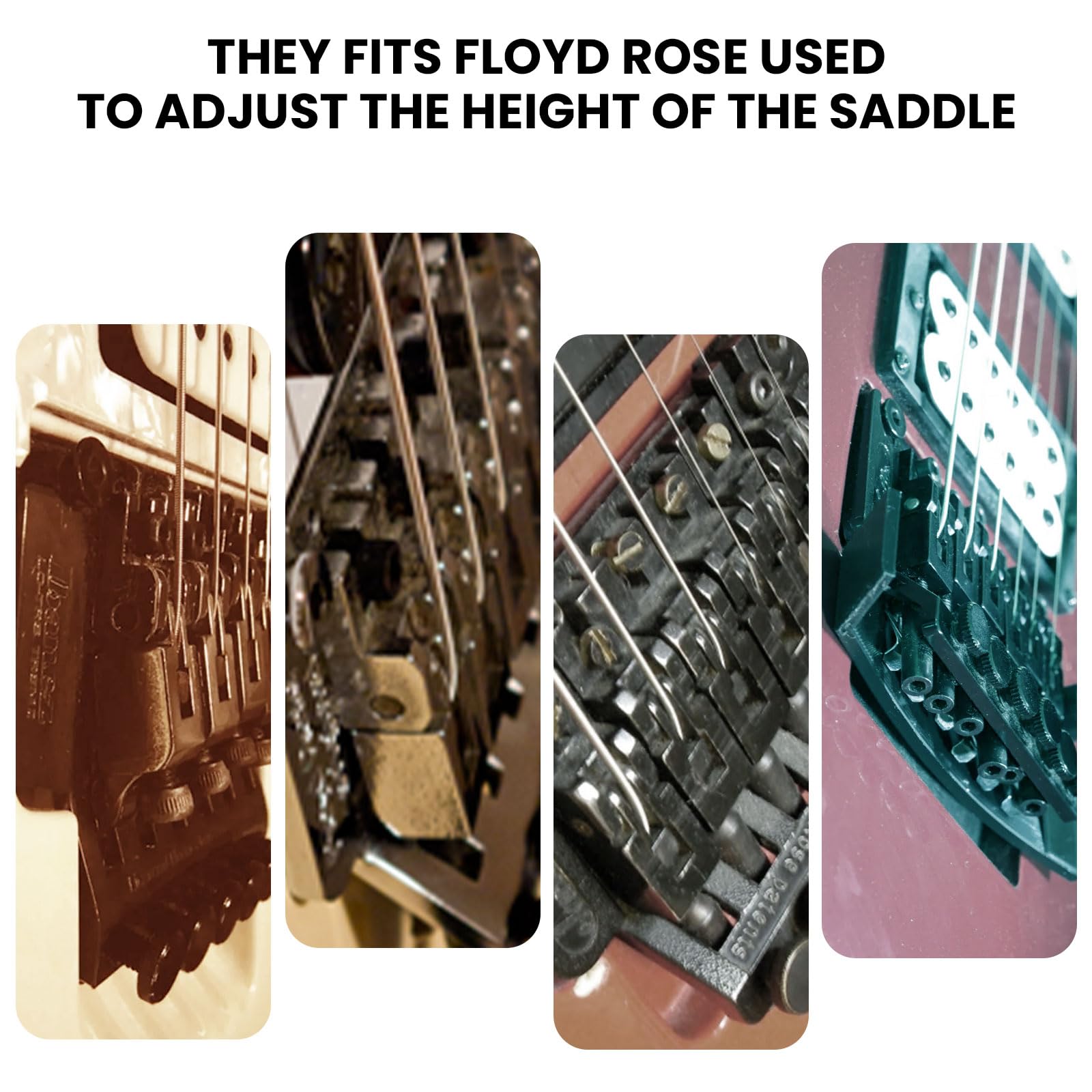 Candados Para Guitarra Con Floyd Rose Locking Nut Color Plateado - Foto 9