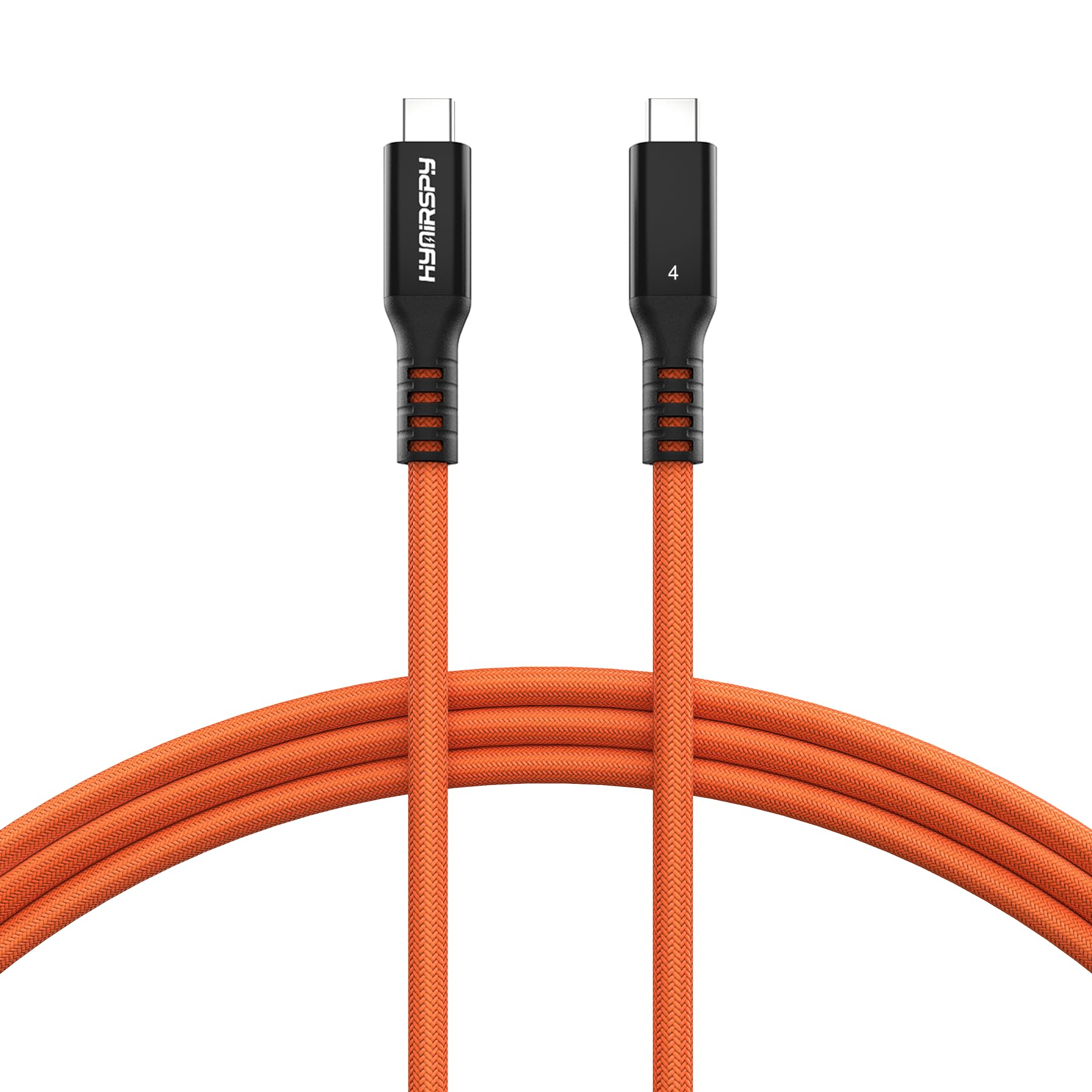40Gbps Thunderbolt 4 Cable [Intel Certified] 6.6ft USB C to USB C Cable, 240W(5A) Charging Cord, Braided Type C Cable Compatible for Dual 8K/4K Display, USB4, SSD, eGPU, Mac Studio/mini, iphone