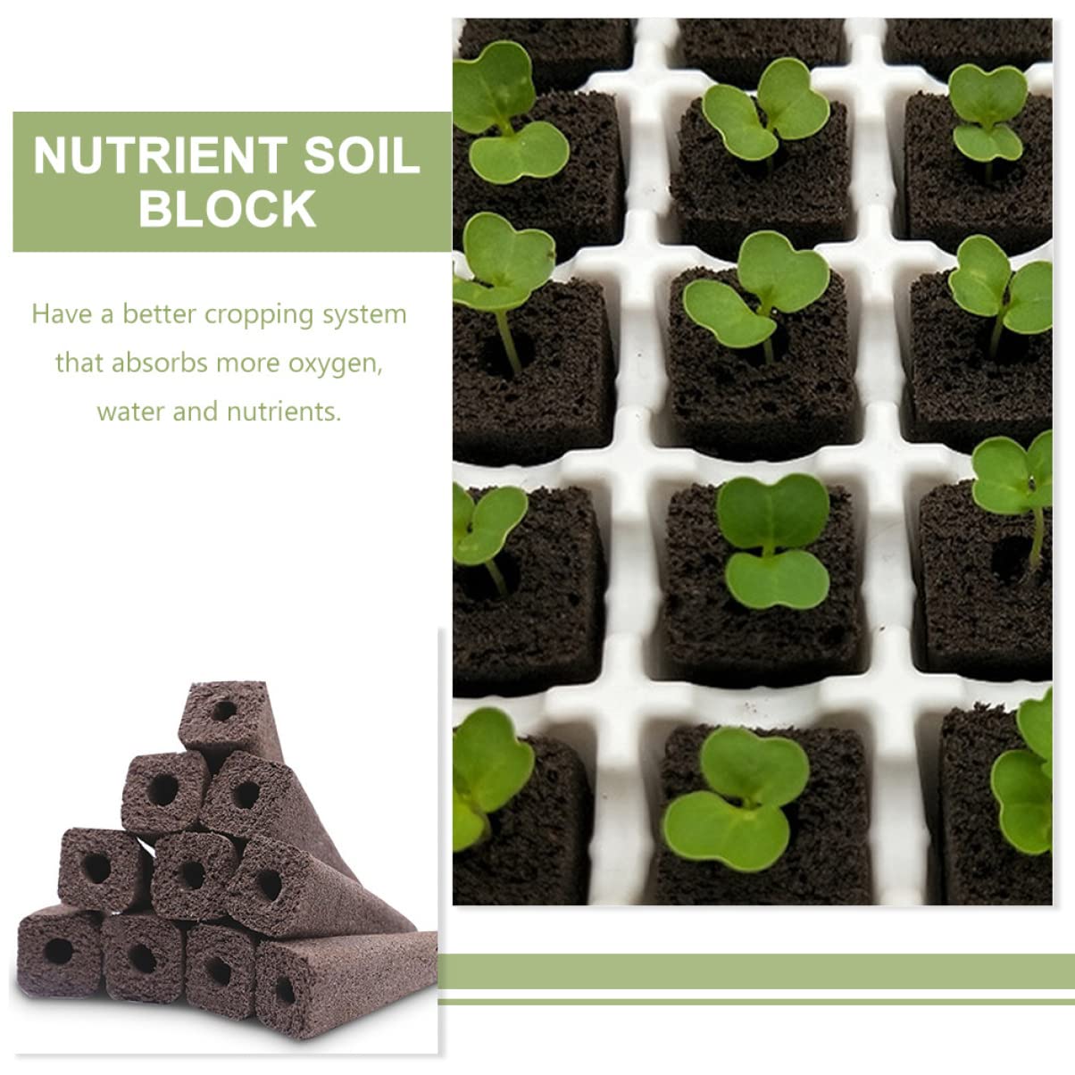 Mipcase 150pièces Bloc De Culture sans Sol pour Semis Nutriments Professionnels pour Jardins Et Balcons pour Hydroponie Et Cultures De Plantes