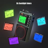 Raddy RF75A Hordozható Rádió APP Vezérléssel - AM/FM/VHF/SW Vevő Bluetooth Funkcióval, Újratölthető Zsebrádiós 3M Antennával 7