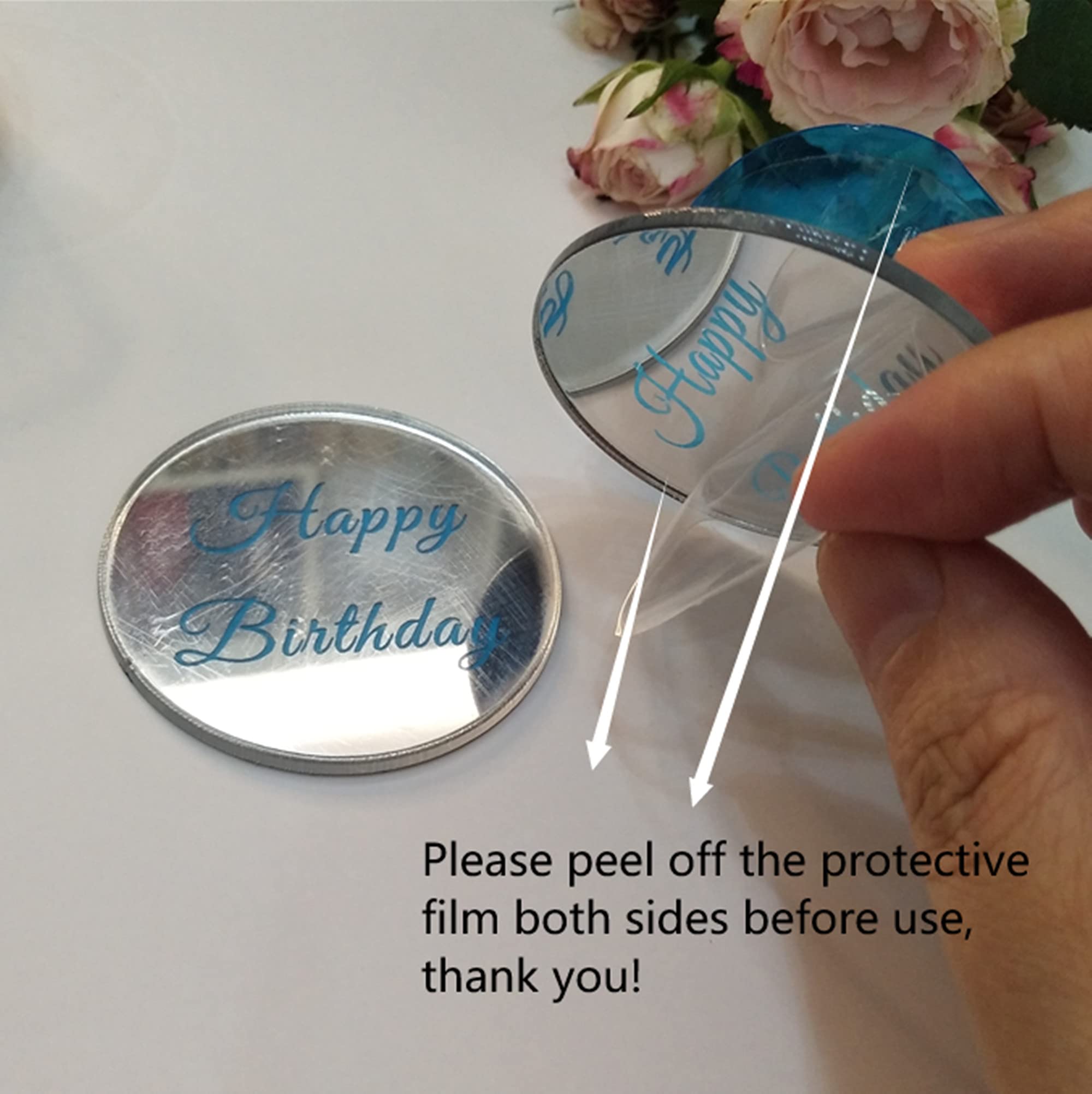 20 Decorazioni Per Cupcake A Forma Di Croce Con Finitura A Specchio Argento, Per Baby Shower E Feste A Tema