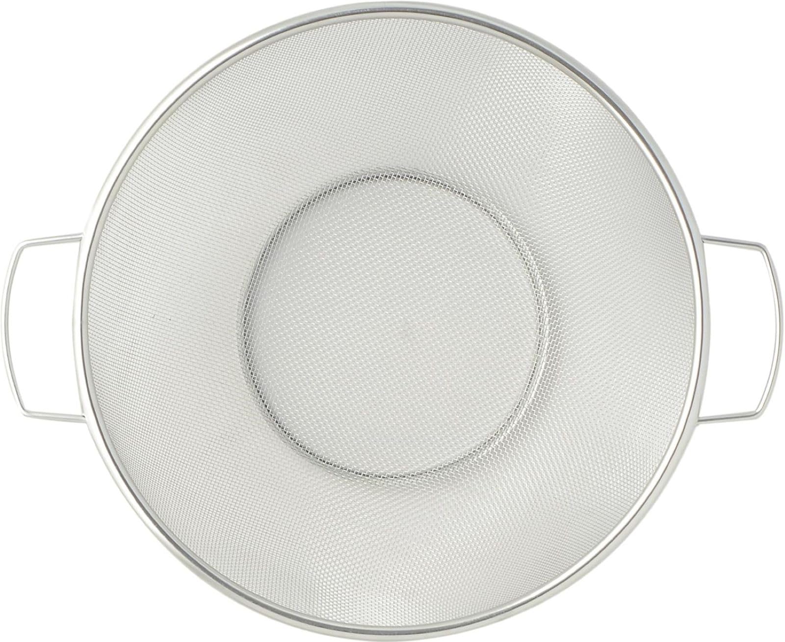 Busstier Metal Süzgeç, Paslanmaz Çelik, Çok Amaçlı ve Dayanıklı Tasarım, Ergonomik Saplı, Makarna, Sebze ve Meyve İçin İdeal, Kolay Temizlik, Mutfak İçin Şık ve Pratik (22 Cm)