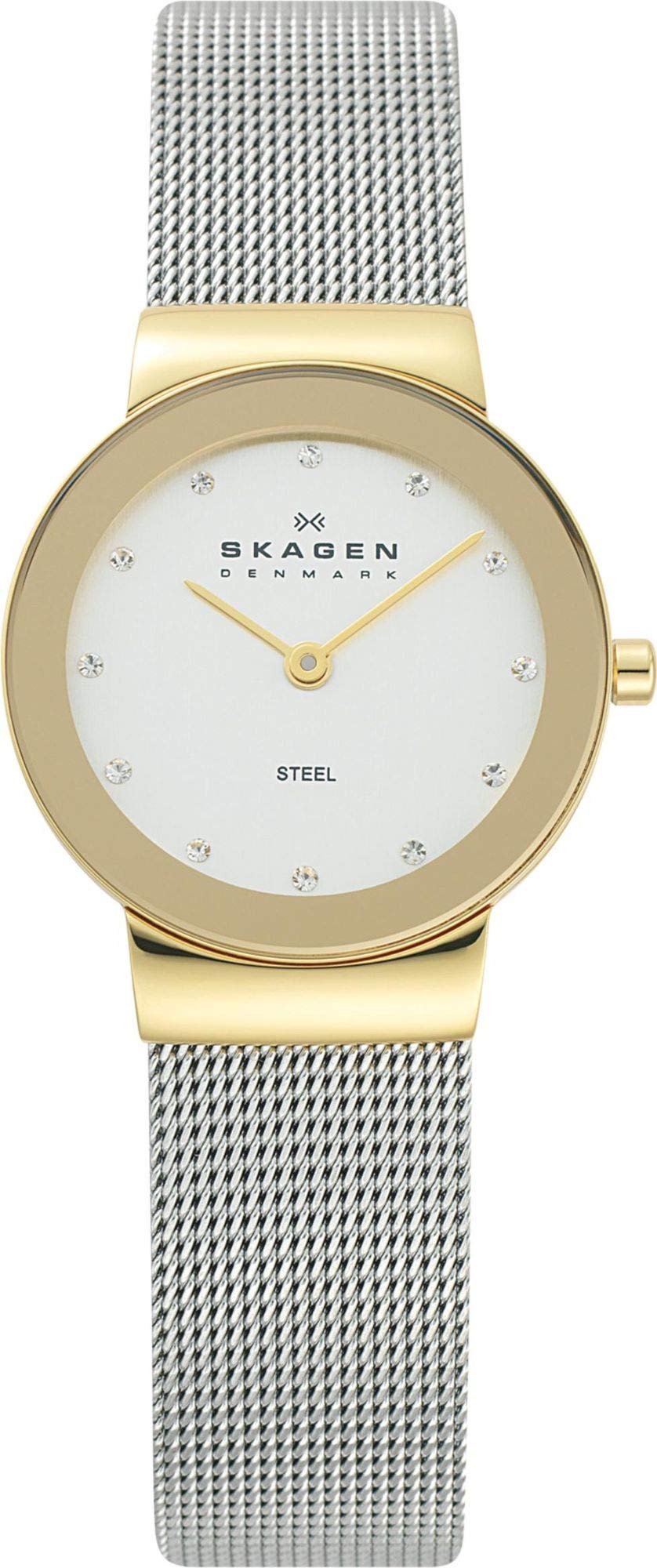 Skagen Freja Lille Damenuhr, Quarz-Zweizeigerwerk mit Edelstahl- oder Lederarmband