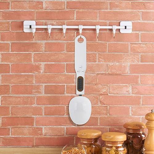 Miniatura 5 de Báscula de cuchara digital eléctrica, básculas de medición de alimentos, accesorio para hornear de cocina con pantalla LCD, báscula de cuchara