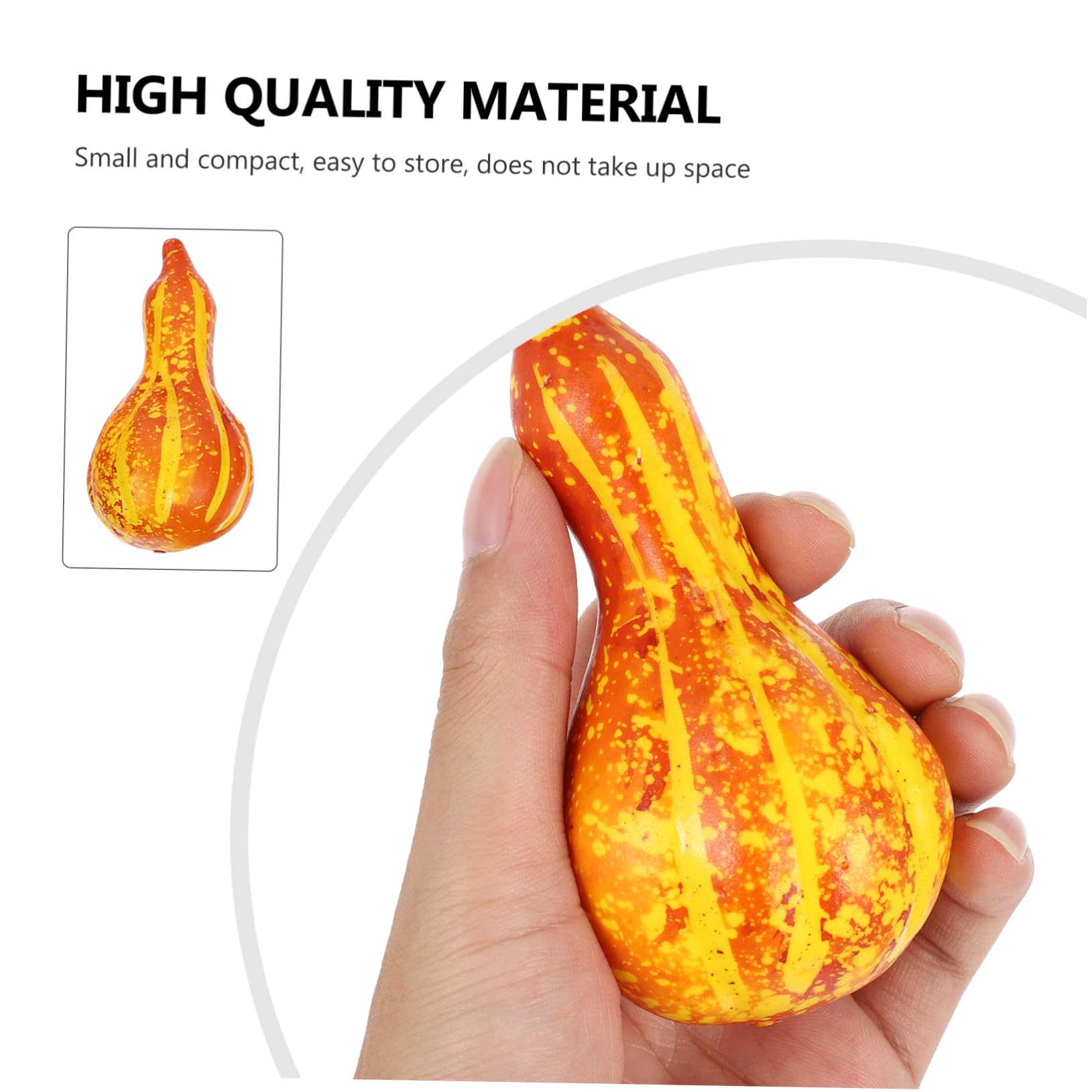 Didiseaon 240 Pz Kit in Schiuma Raccogliere La Ghirlanda Di Mensola Kit Di Decorazioni Autunnali Mini Zucche Artificiali Mini Zucche Finte Autunno Oggetti Di Scena Del Modello