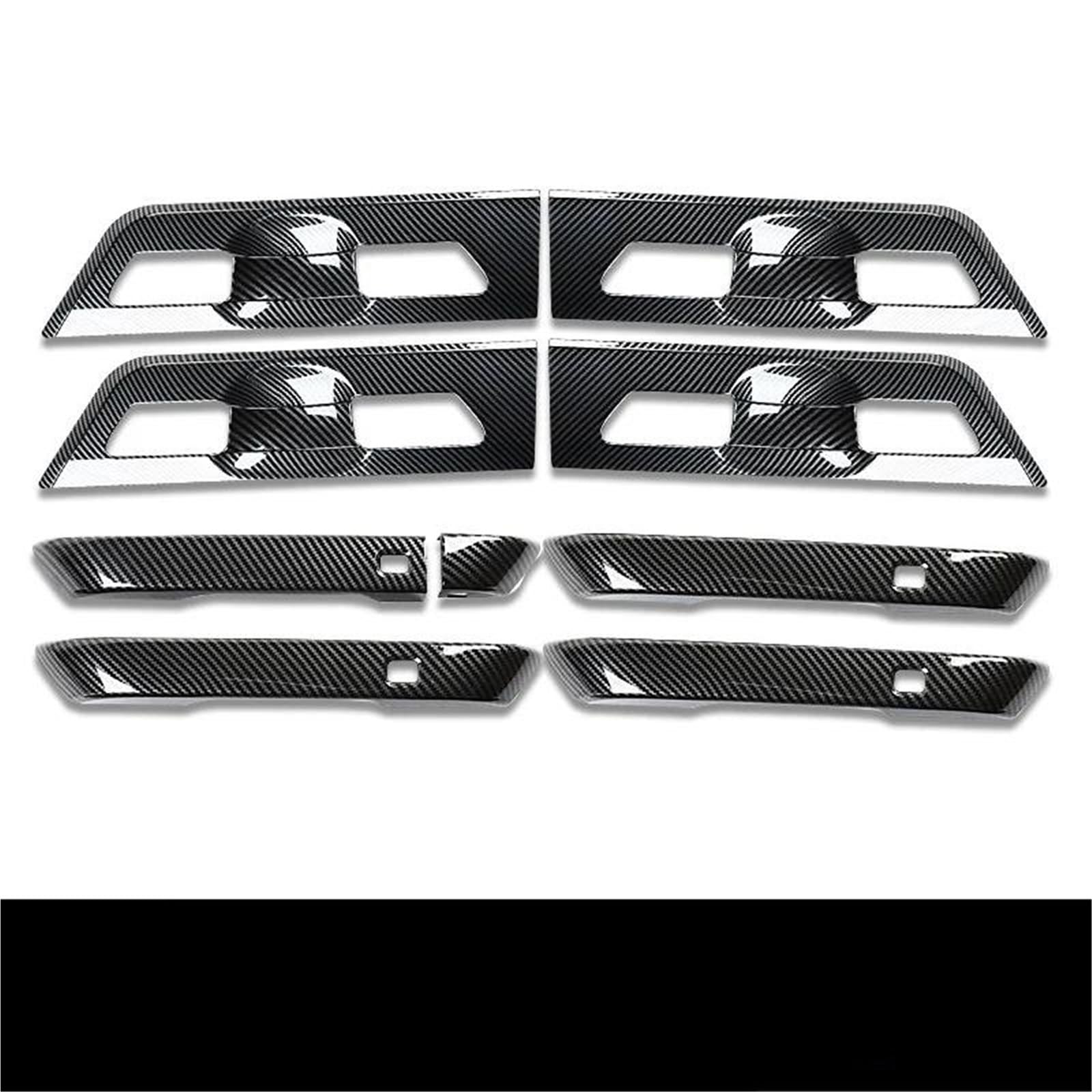 NMJLQW Auto Exterior Door Handle Covers Styling Stickers Decorative for Kia for Carnival for Sedona KA4 2020-2023(Style 3)