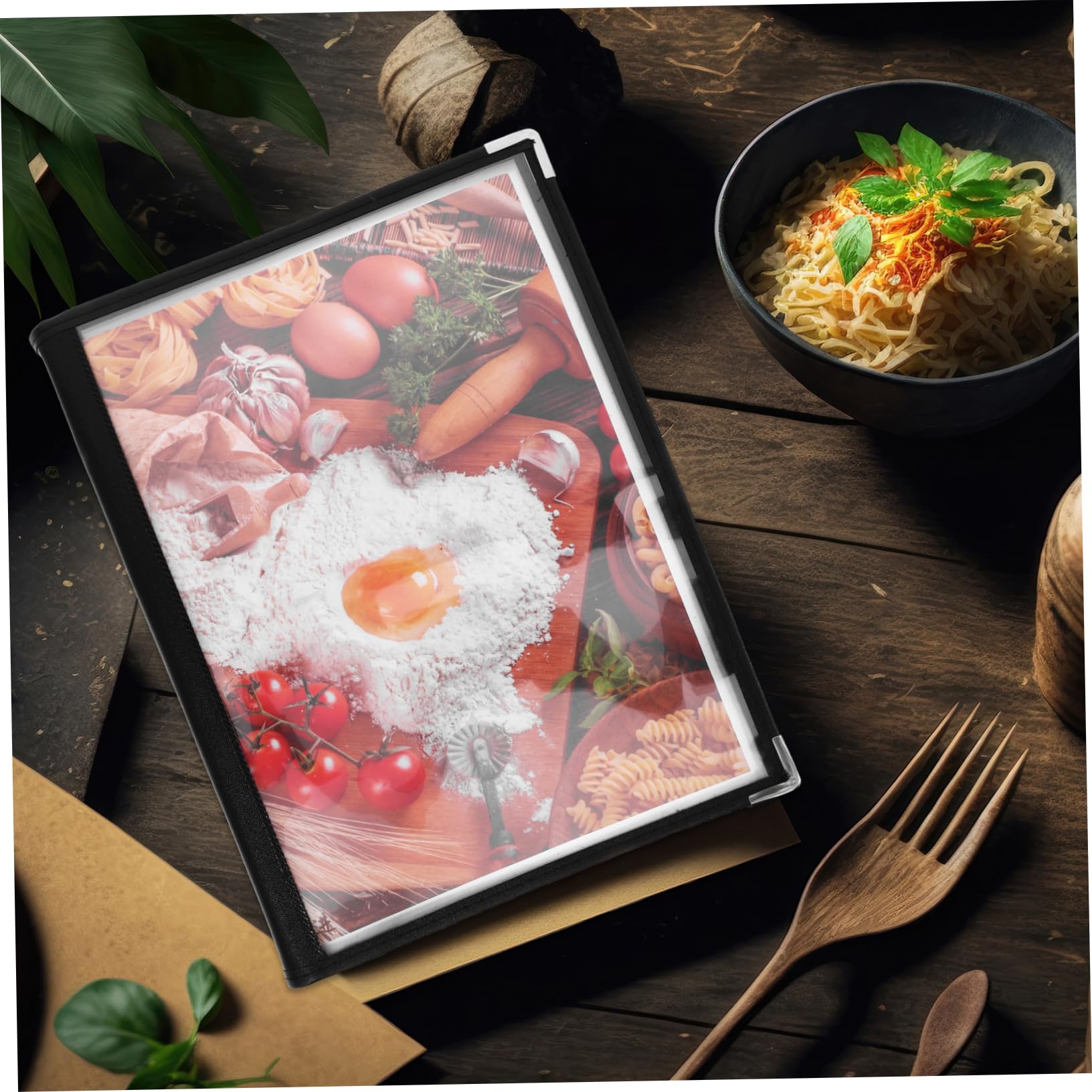 Zerodeko De Recetas Transparente De Pvc De Lados Portamenús Para Restaurantes y Cafeterías Suministros Para Restaurantes Cubiertas Transparentes Para Menús