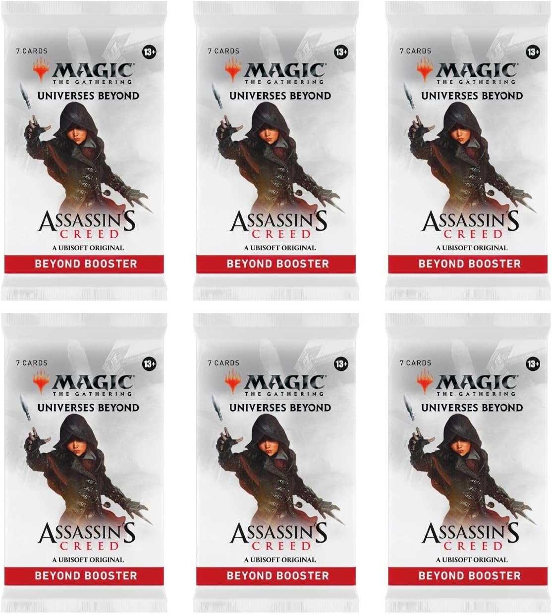 Generic 6 Packs MTG Beyond Booster Pack Lot for Universes Beyond for Assassins Creed