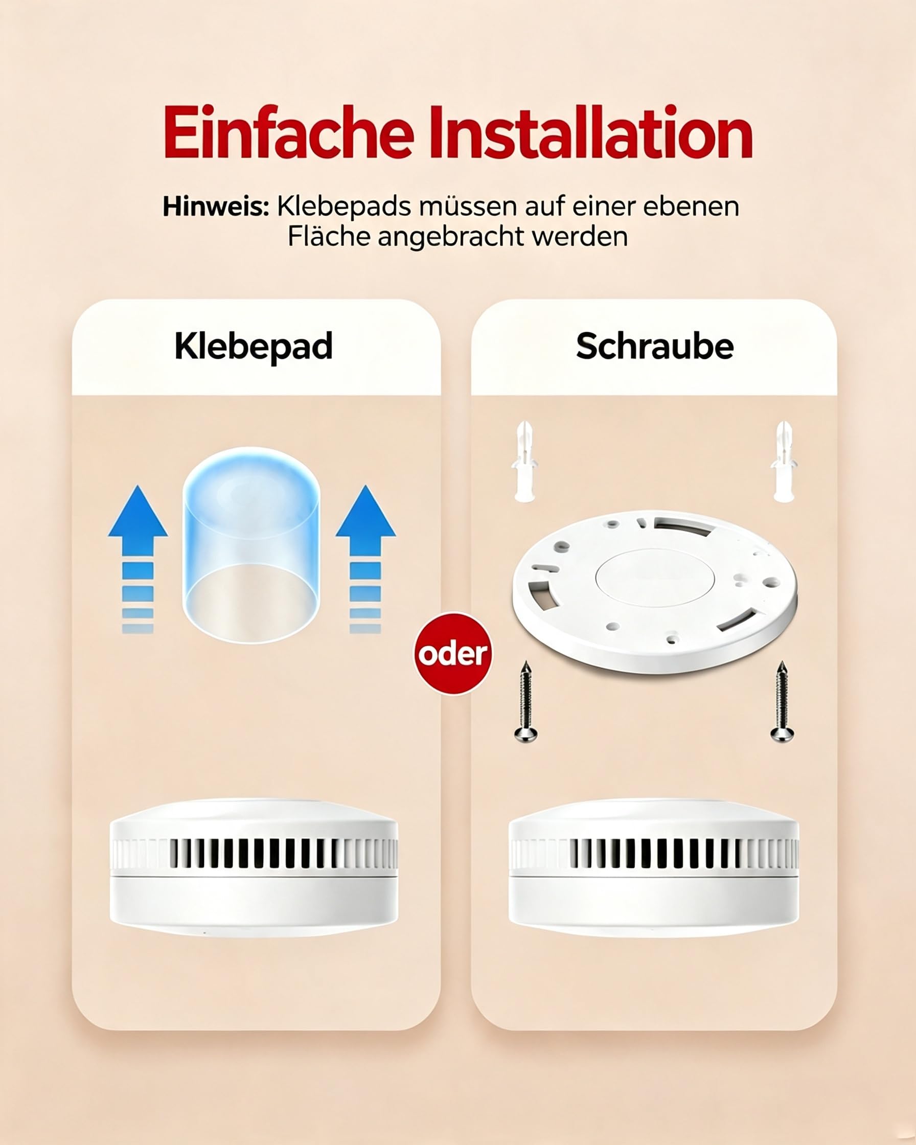 3er-Pack Kohlenmonoxidmelder, CO Melder mit LCD-Anzeige & LED-Warnsignal, 85 dB lauter Alarm, batteriebetriebener Kohlenmonoxidmelder für Zuhause, Wohnmobil und Reisen