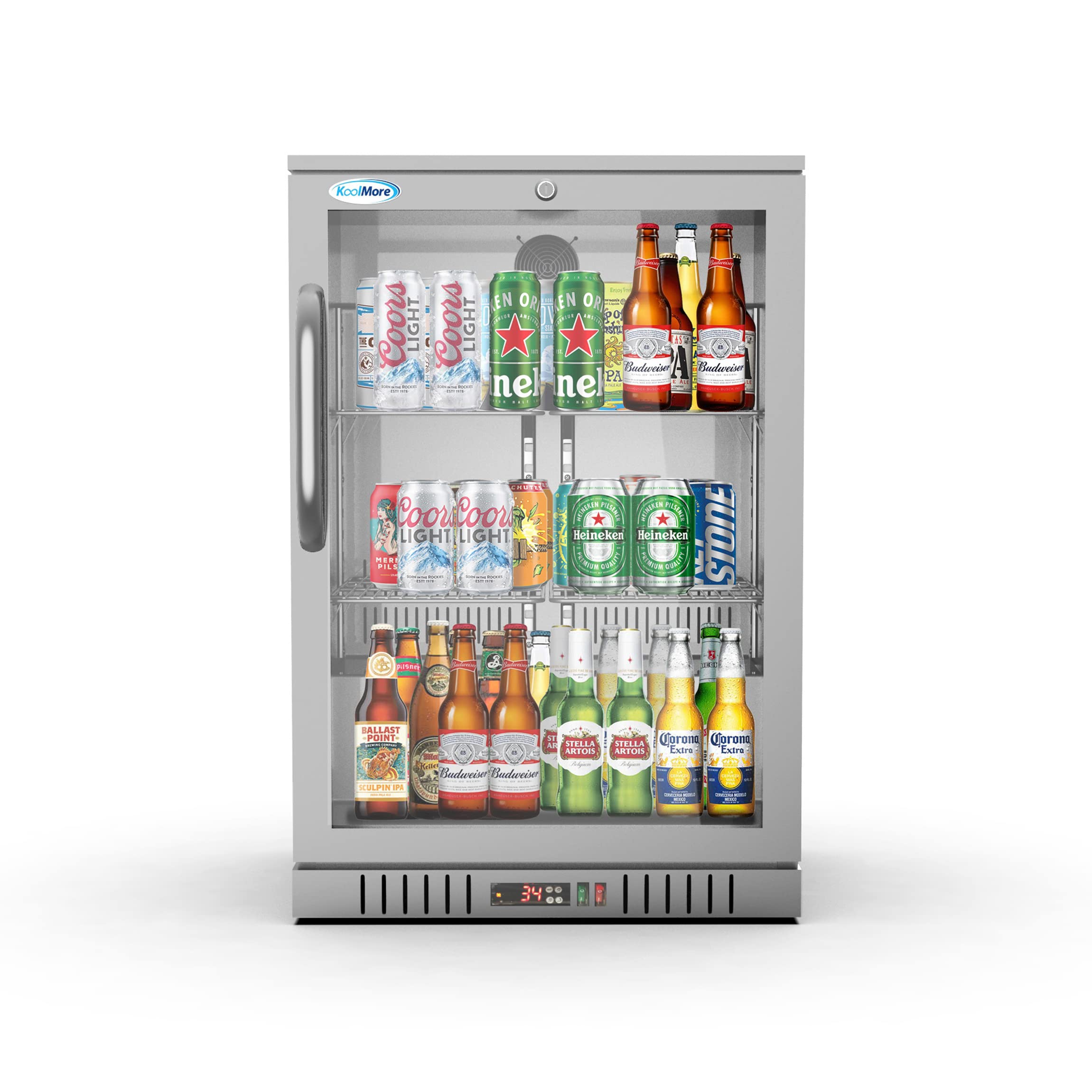 KoolMore BC-1DSW-SS Commercial-refrigerators, Single Door, Stainless Steel
