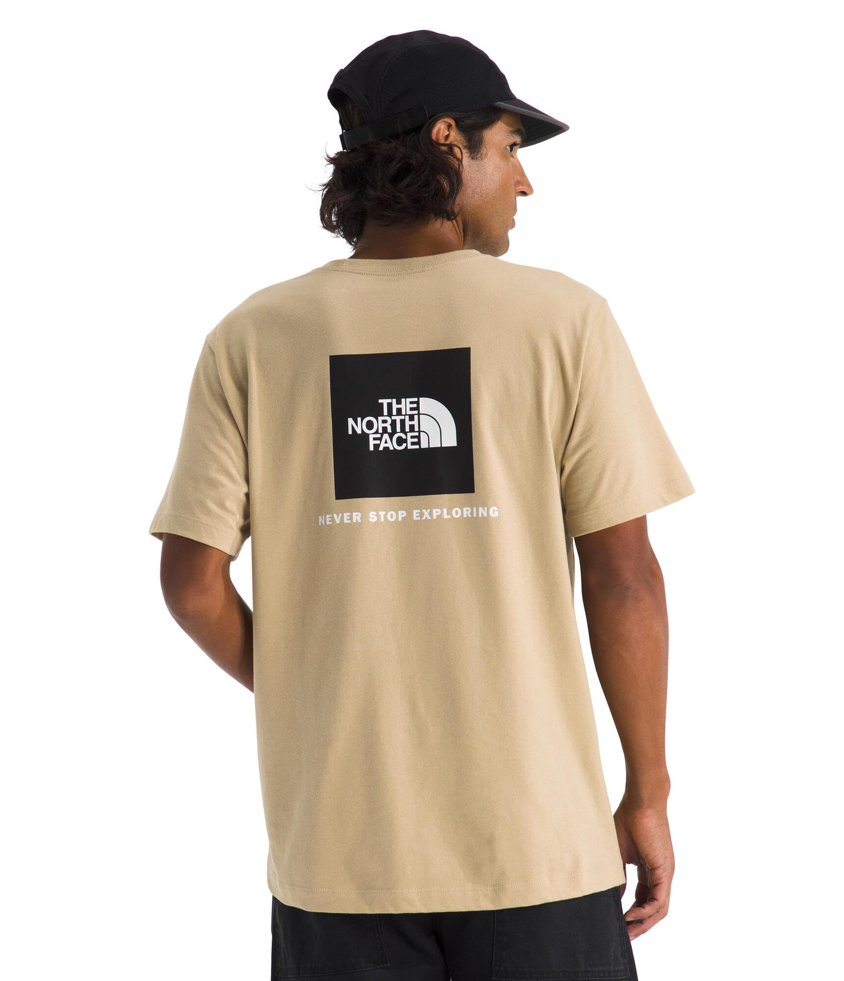 The North Face Men's Evolution Box NSE Regular Short Sleeve T-Shirt, Khaki Stone, L