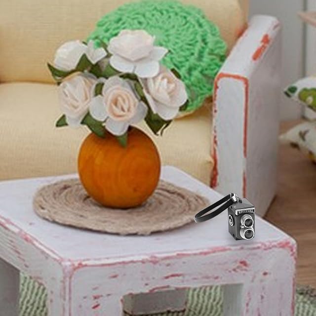 Foto 5 de 8 de leryveo Cámara Antigua - Cámara Digital SLR en Miniatura,Accesorios de decoración de Accesorios…