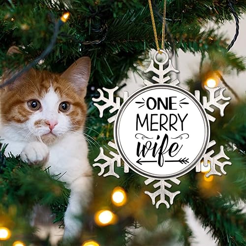 Vista 38 de Adorno de Feliz Navidad para decoración de árbol de Navidad, citas divertidas de Navidad, regalo de vacaciones, adorno de árbol de Navidad, adorno