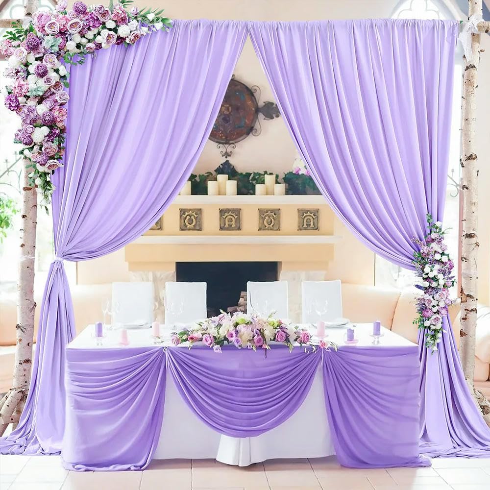 2 szt. szyfonowa zasłona wesele tło baby shower zasłona hotel bankiet bez zmarszczek tło zdjęcie zasłona dekoracja