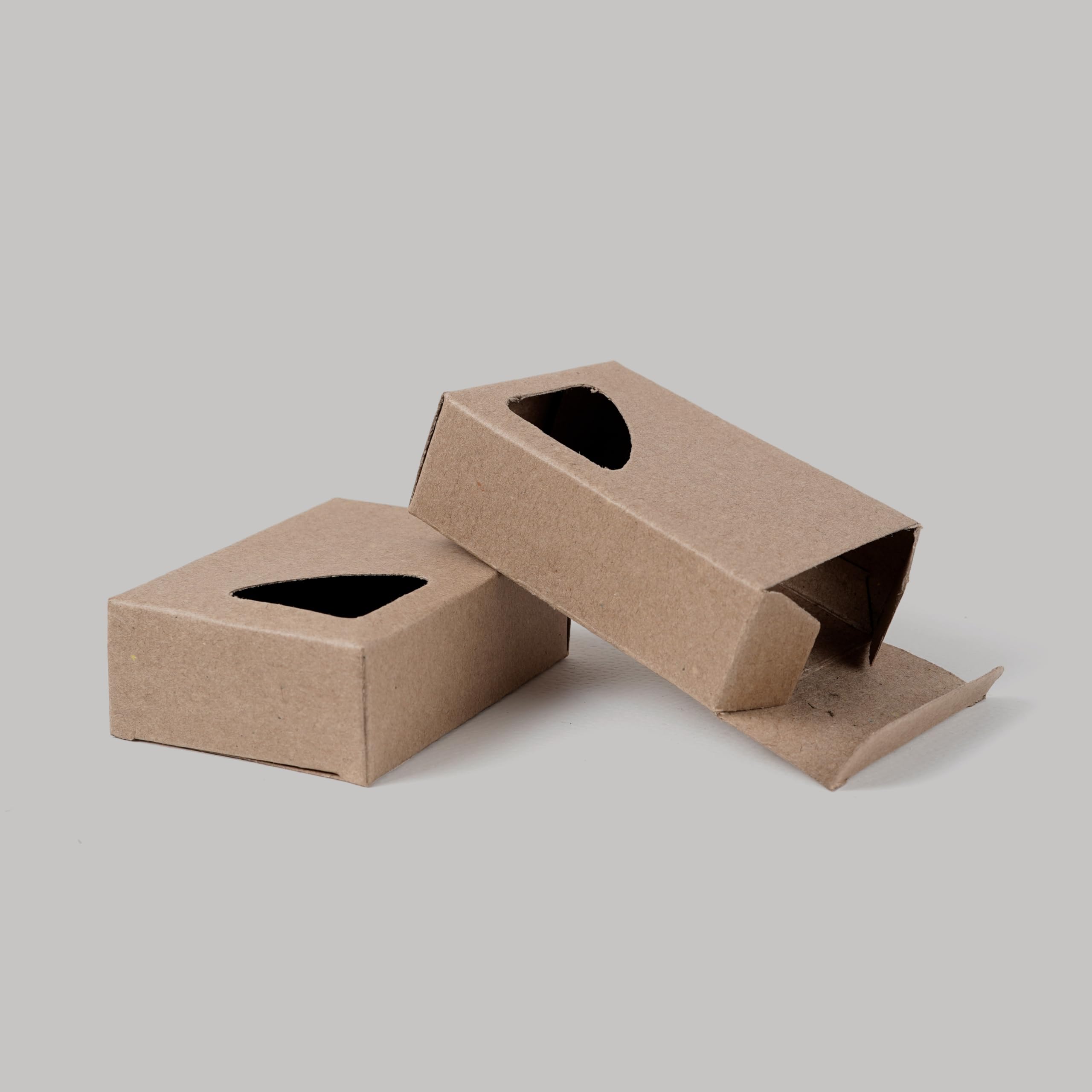 Alpana Rectangular Brown Box With Corner Window | Customizable Label Space | Small Gift, Jewellery, Craft & Soap, Chocolate Box | Kraft Paper Packaging Rectangular Display Boxes | 9 x 6.5 x 3 cm (Pack of 50)-image-3
