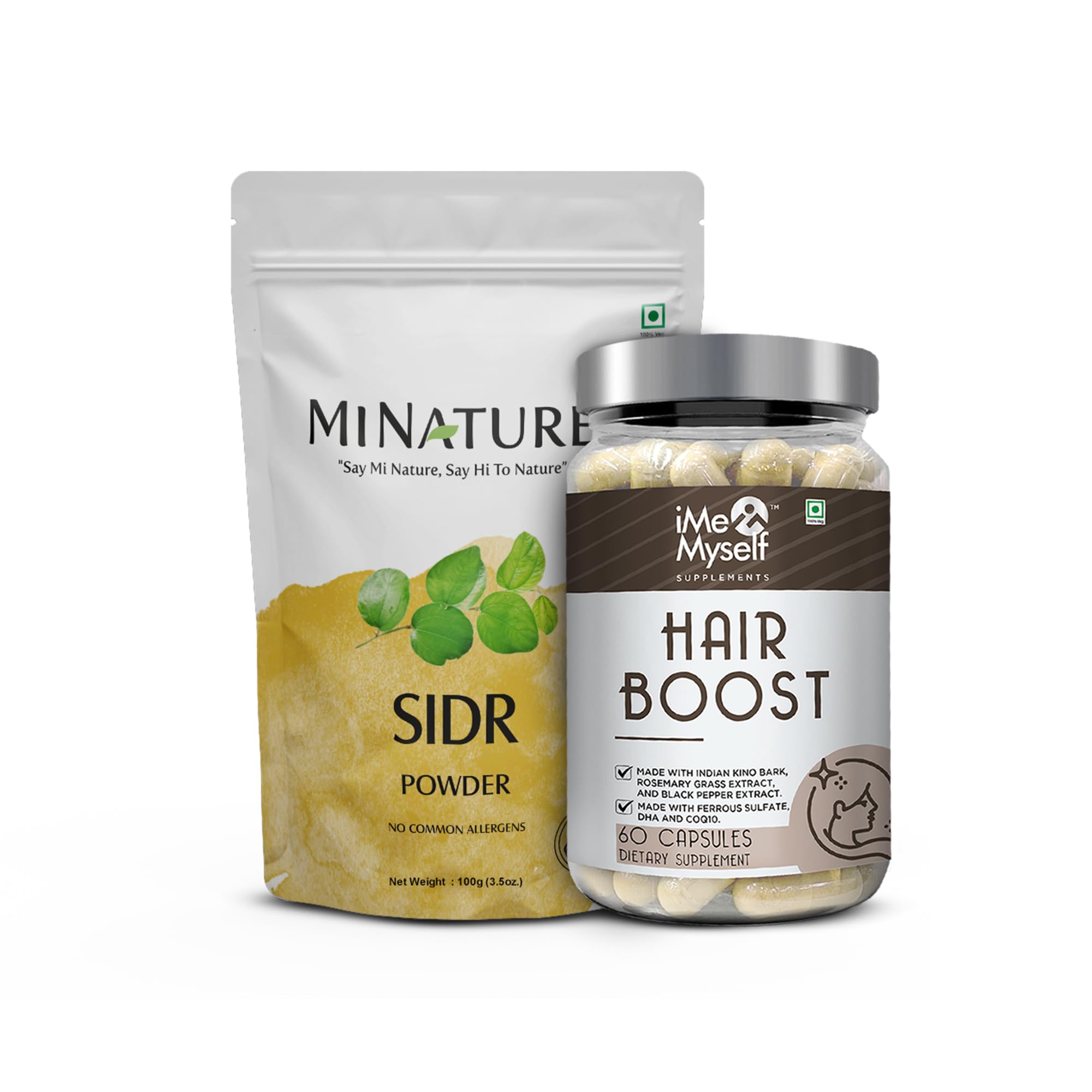 Mi Nature Healthy Roots Combo-Hair Boost 60 Capsules + Sidr Powder 100g | Hair Care-image-18