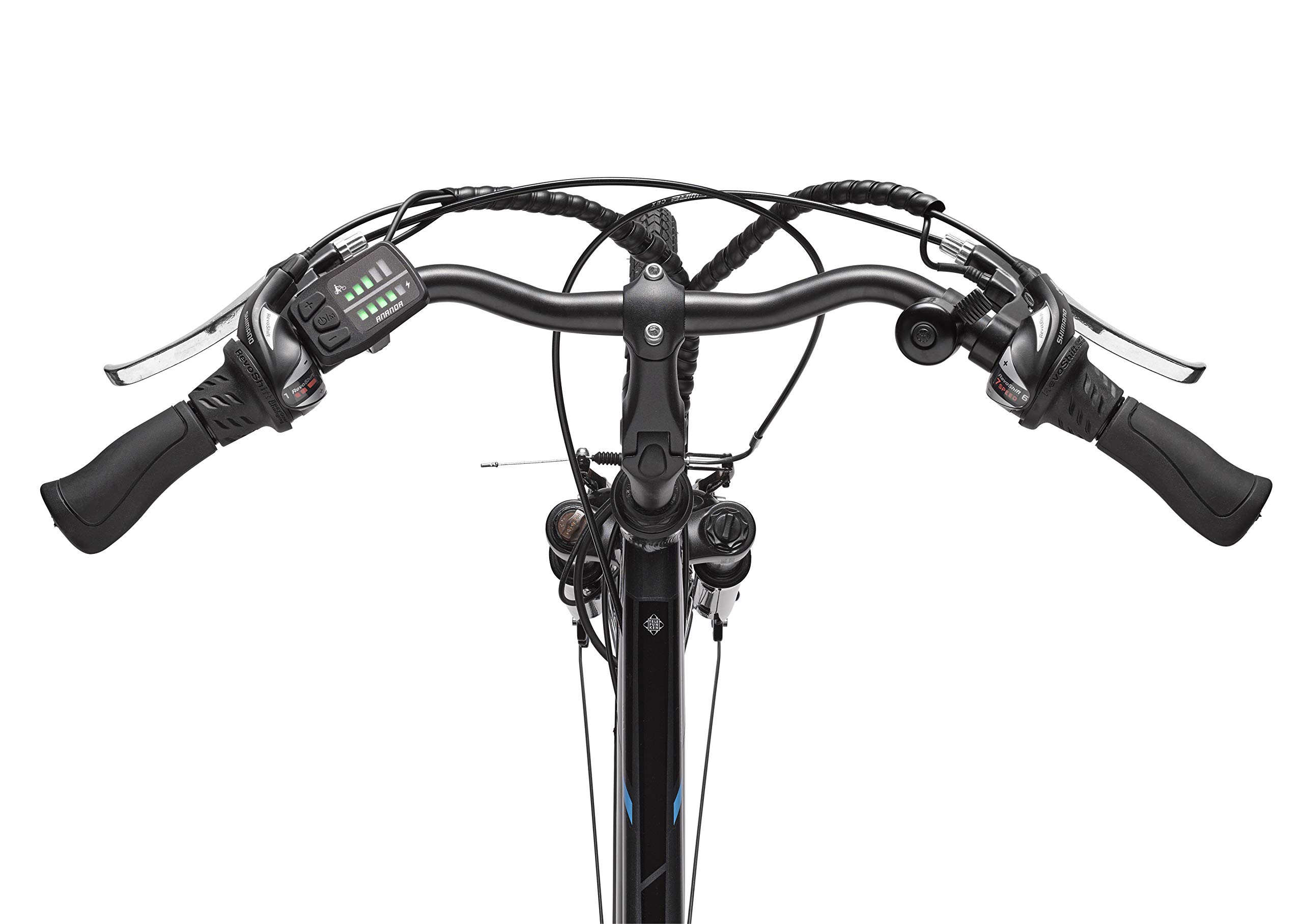 TELEFUNKEN E-Bike 28 Zoll für Damen & Herren | Trekking-Fahrrad mit 21-Gang Kettenschaltung | Elektrofahrrad mit 250W Hinterradmotor und Li-Ion-Akku | Pedelec mit V-Bremsen und LED-Beleuchtung