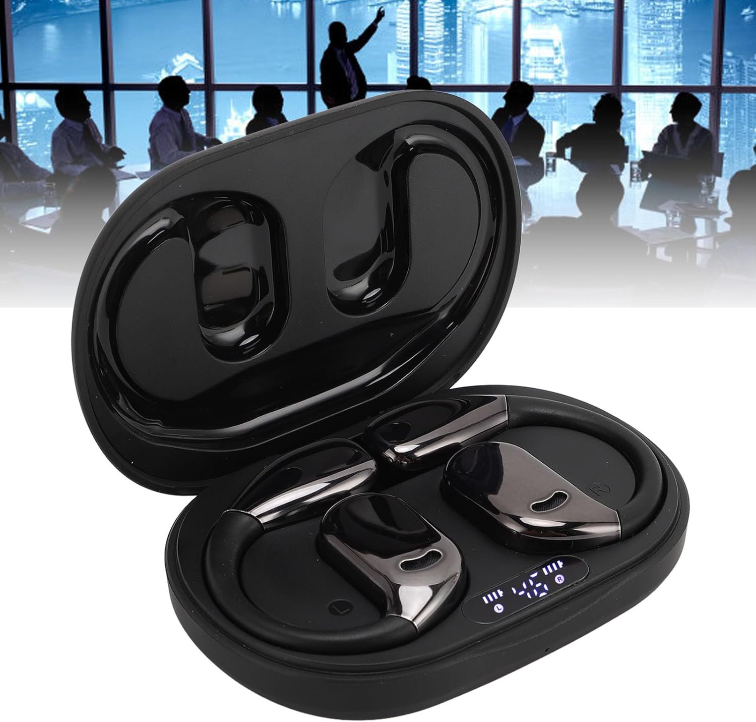 Bewinner Language Translation Earbuds - AI Translator Ear Buds with 144 Languages, Real Time Translator Device with 3 Modes & ANC for Travel Business (Black)