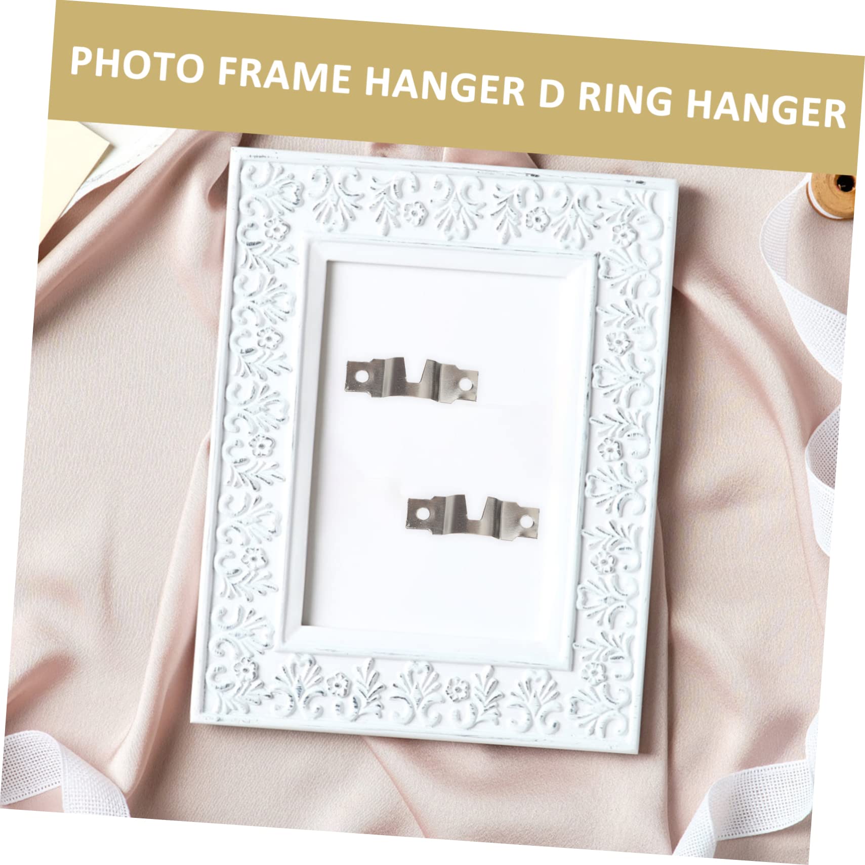 UKCOCO Para Colgar Marcos 500 Piezas Colgador Doble Agujero Marcos Fotos Decoración Colgador Marco Colgador Marco Fotos Cuadros