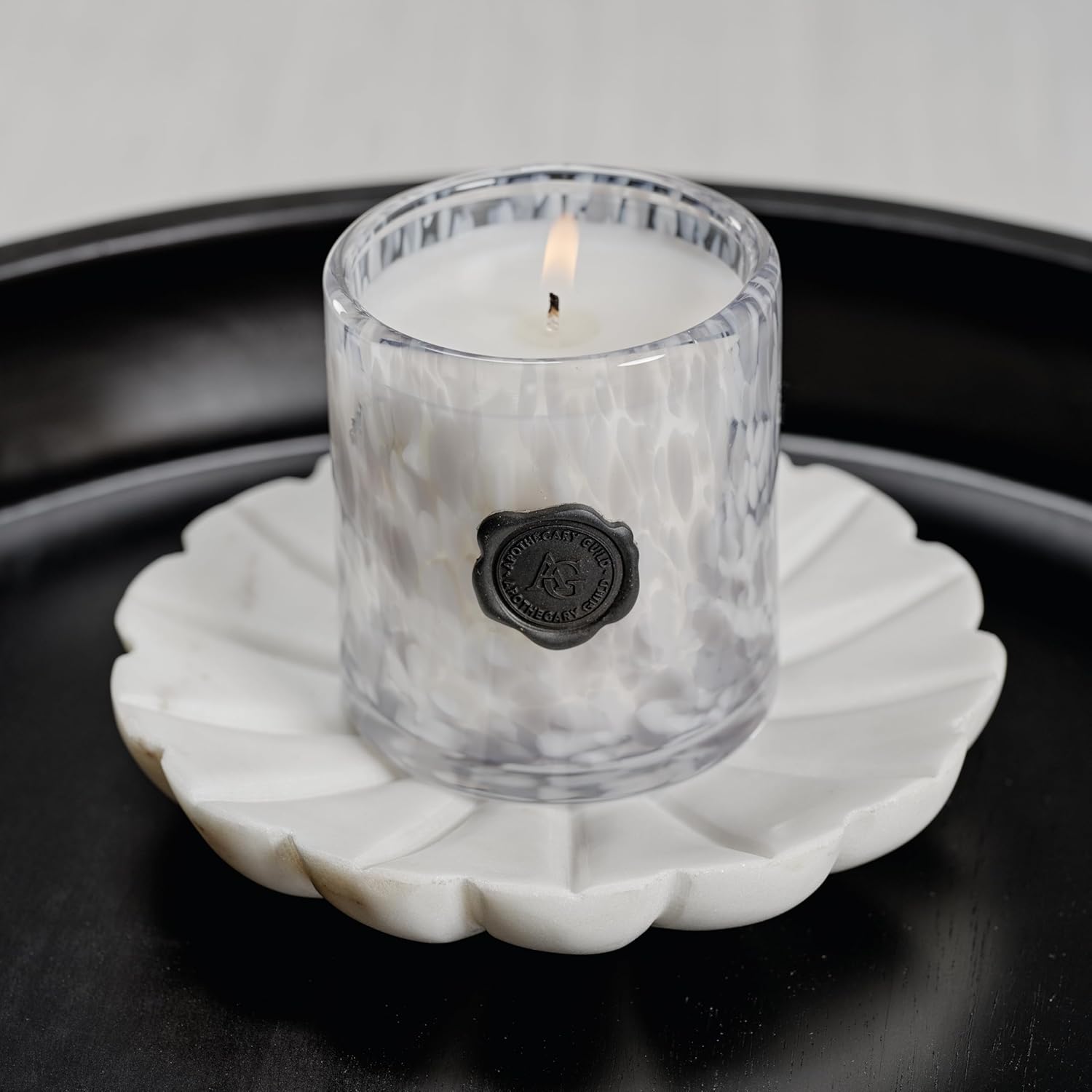 Zodax Apothecary Guild Scented Opal Glass Jar Candle in Gift Box - 4 oz - Gardenia