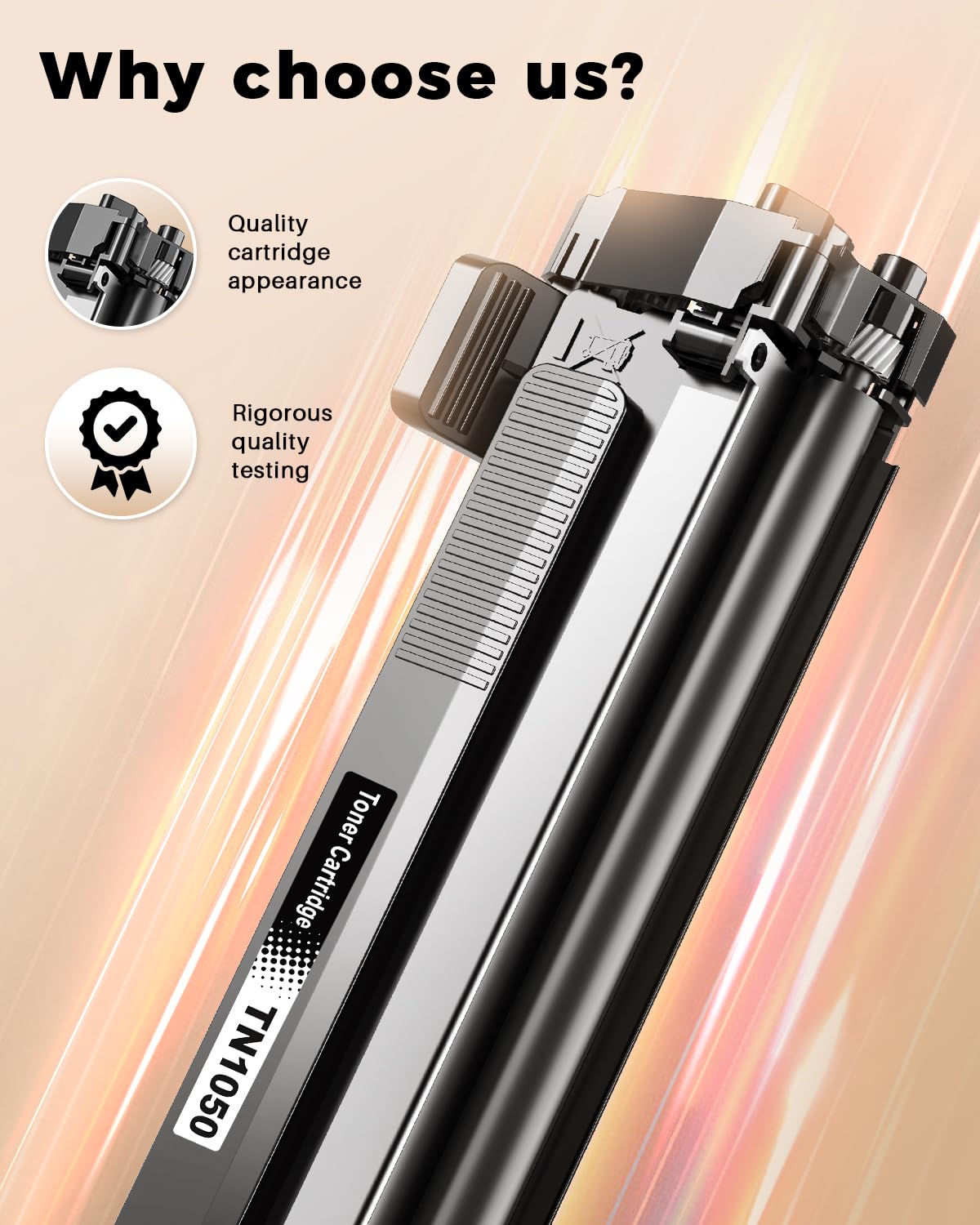 colourfly TN1050 Cartuccia toner compatibile con il toner Brother TN-1050 TN1050 per DCP-1510 DCP-1610W DCP-1612W DCP-1512 MFC-1910W MFC-1810 HL-1110 HL-1212W HL-1210W HL-1112 (4 nero)