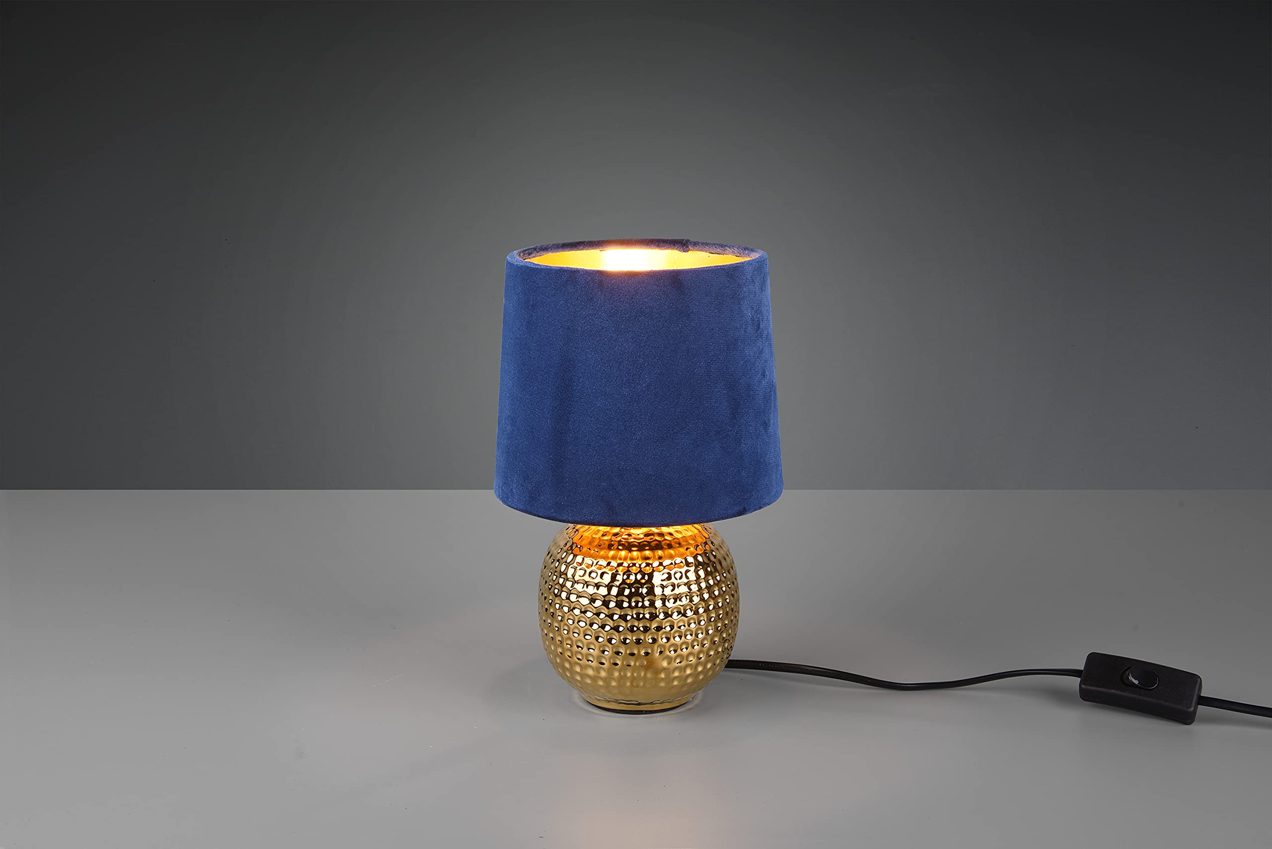 Reality, Lampe de table, Sophia 1xE14, Bleu, Doré