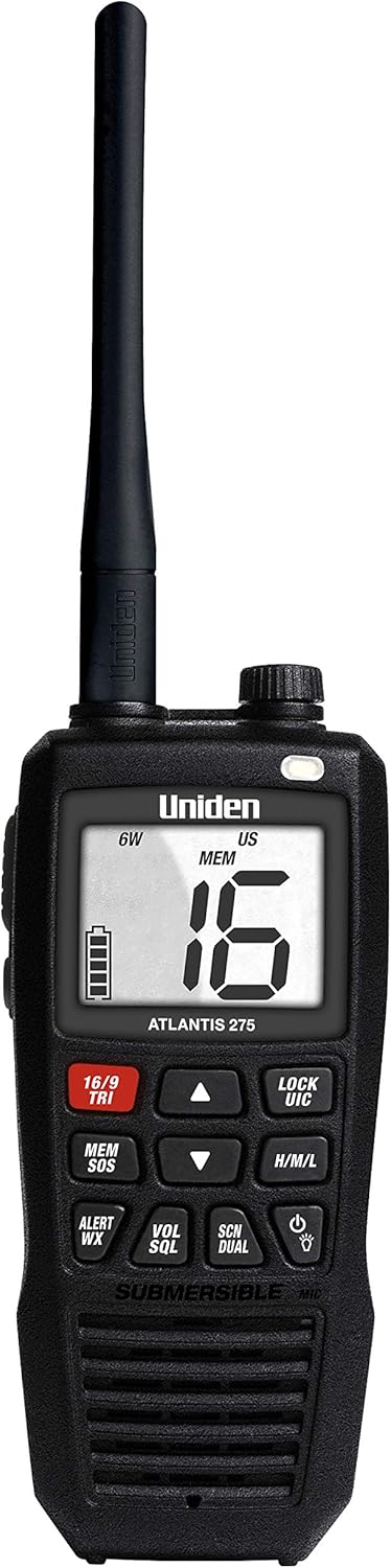 Uniden Atlantis 275 Handheld Two-Way VHF Marine Radio