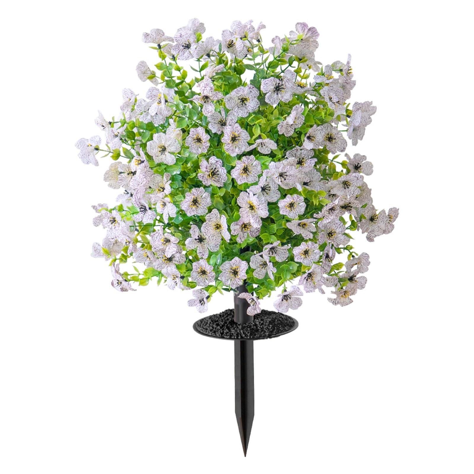 WBCDXCBB Outdoor Decoration Artificial Flowers Eucalyptus Violet Ground Insertion 1Pcs(White)