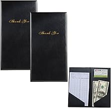 Porta Menù Basic, Menù Del Ristorante, Pubblicitario Menu Stand, Portaconto in Pelle, Porta Menù, Adatto Per Bistrot, Bar, Ristoranti, Hotel, 255 x 140 mm, 2 Pezzi