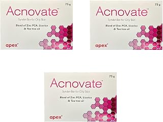 Acnovate Bar for Oily Skin 75gm-Pack of 3 Price In India