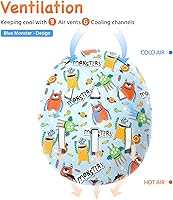 Vista 5 de MOUNTALK - Casco de bicicleta para niños/bebés, para niños de 1/2/3/4/5/6/7/8 años, cascos para niños de 5-8/8-14 años, cascos de patineta