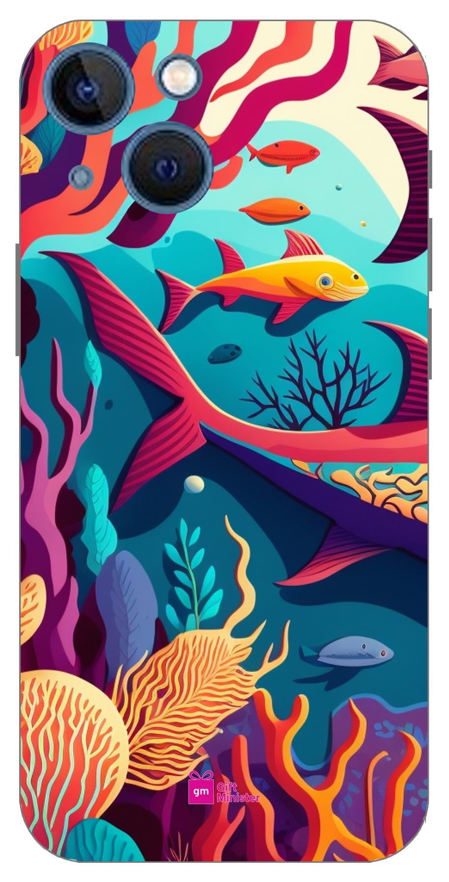 Gift Minister Soft Designer Mobile Case for Apple iPhone 13 Back Cover Slate Gray - Hixs Evolution Pattern Art Protective Anti-Fingerprint Scratch Resistant Camera Protection Lightweight 1Pcs 1701T