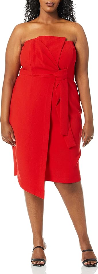 wrap front dress plus size