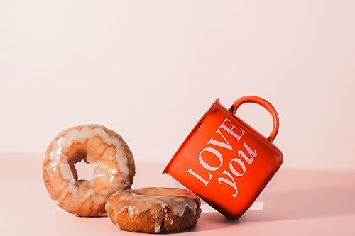 Miniatura 3 de Sweet Water Decor Taza de café Love You, taza de café de cerámica estilo fogata de 11 onzas, apta para lavavajillas y microondas, taza del día de