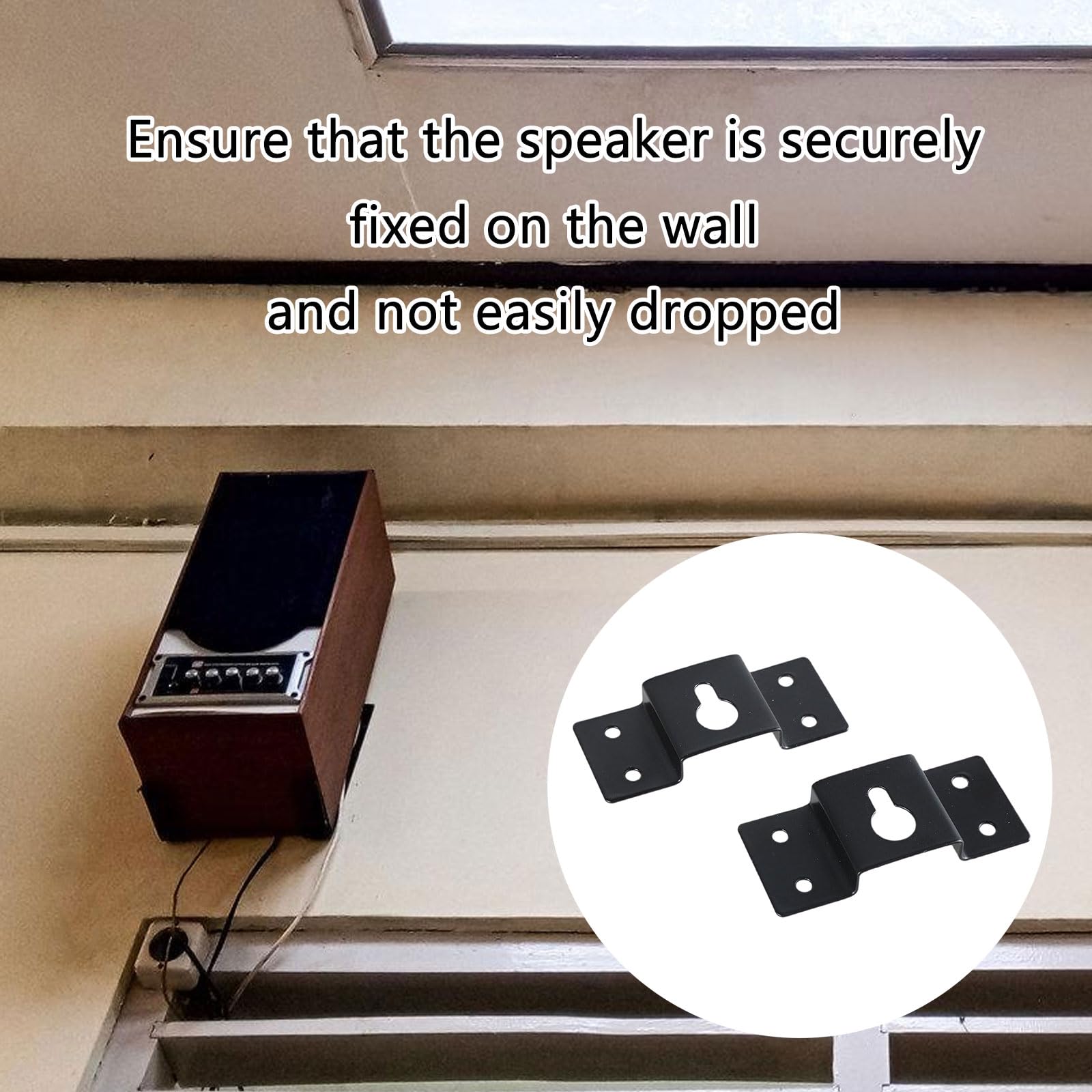 Music Equipment Wall Hangers Robusts Metal Build Hook for Secure Speakers Placement and Minimalists Home Organization