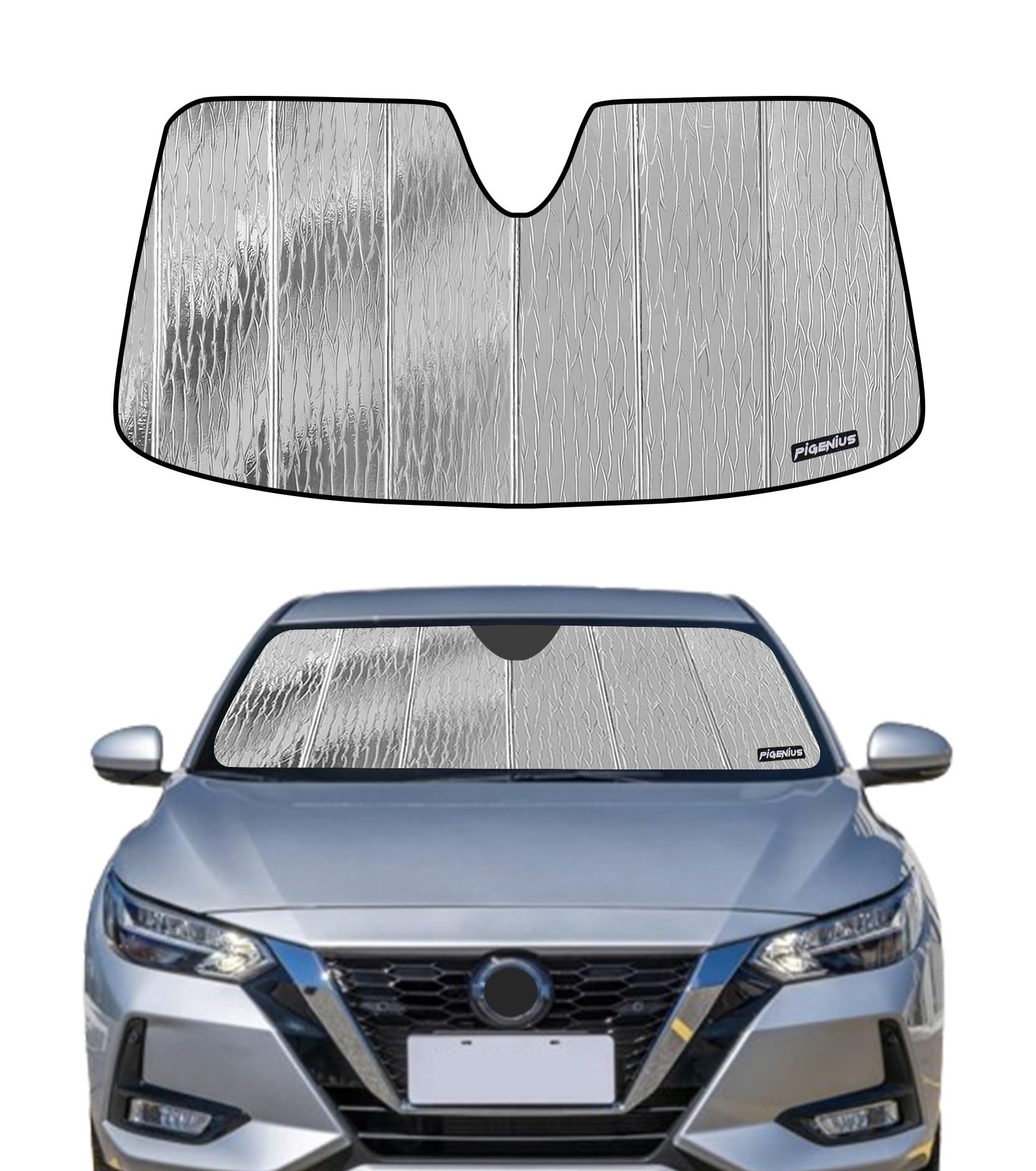 High-Quality Lightweight Sunshade For 2014-2019 Nissan Versa Note, S, SV, SR, SL Hatchback - View #11