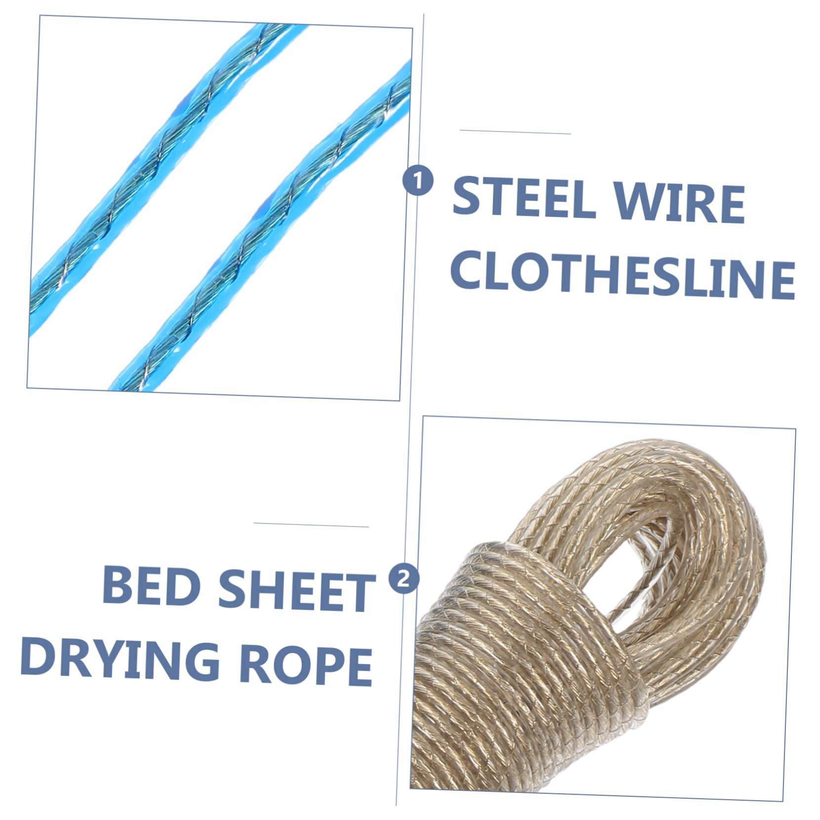 TOPBATHY 3 Juegos Tendedero Línea De Ropa De Viaje Cuerdas De Secado De Ropa De Viaje Cuerdas para Secar La Ropa En Casa Cuerda para Colgar Ropa De Polivinilo 2 Piezas * 3